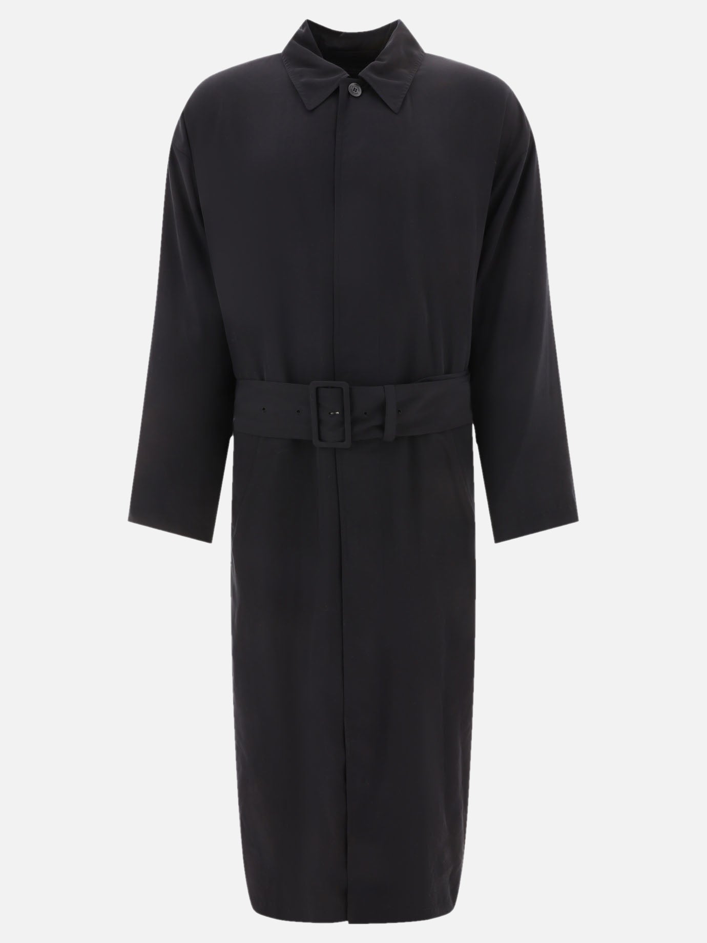 Cappotti lunghi Solid colour  Nero - Balenciaga Uomo | PDP | VIETTI Online Store | Zoom-Modal
