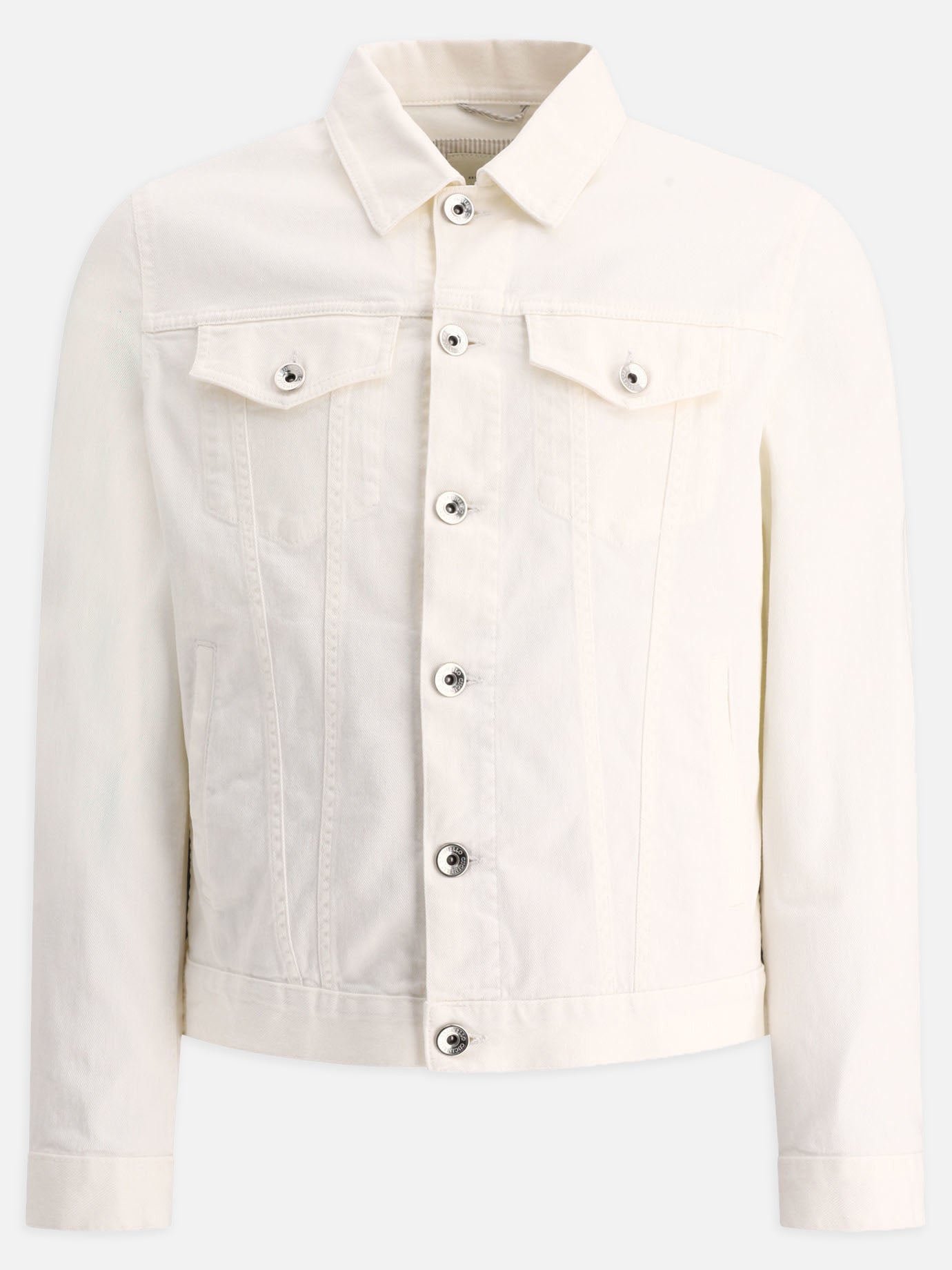 Giacche overshirt Solid colour  Bianco - Brunello Cucinelli Uomo | PDP | VIETTI Online Store | Zoom-Modal
