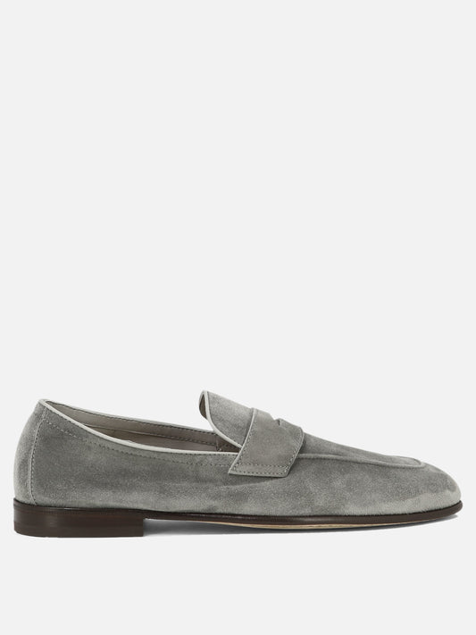 Loafers 100% suede - 100% leather  Grey - Brunello Cucinelli Men | PLP | VIETTI Online Store 

