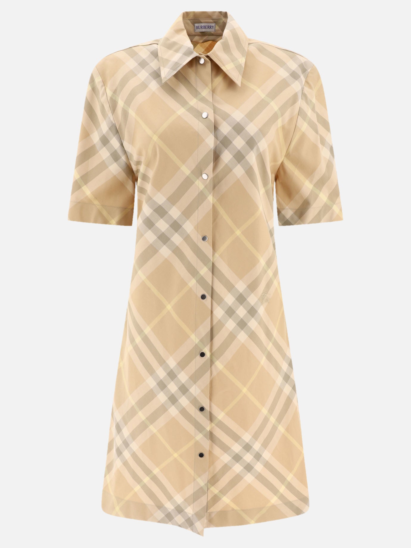 Mini dresses 100% cotton  Beige - Burberry Women | PDP | VIETTI Online Store | thumbnail