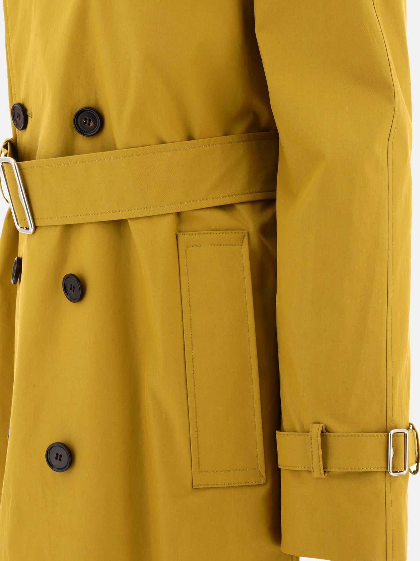 Raincoats & Trench coats 100% cotton  Yellow - Burberry Women | PDP | VIETTI Online Store | thumbnail_4