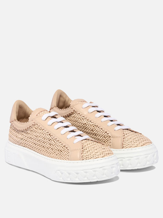 Low top sneakers 100% leather - 100% rubber  Pink - Casadei Women | PLP | VIETTI Online Store | 2
