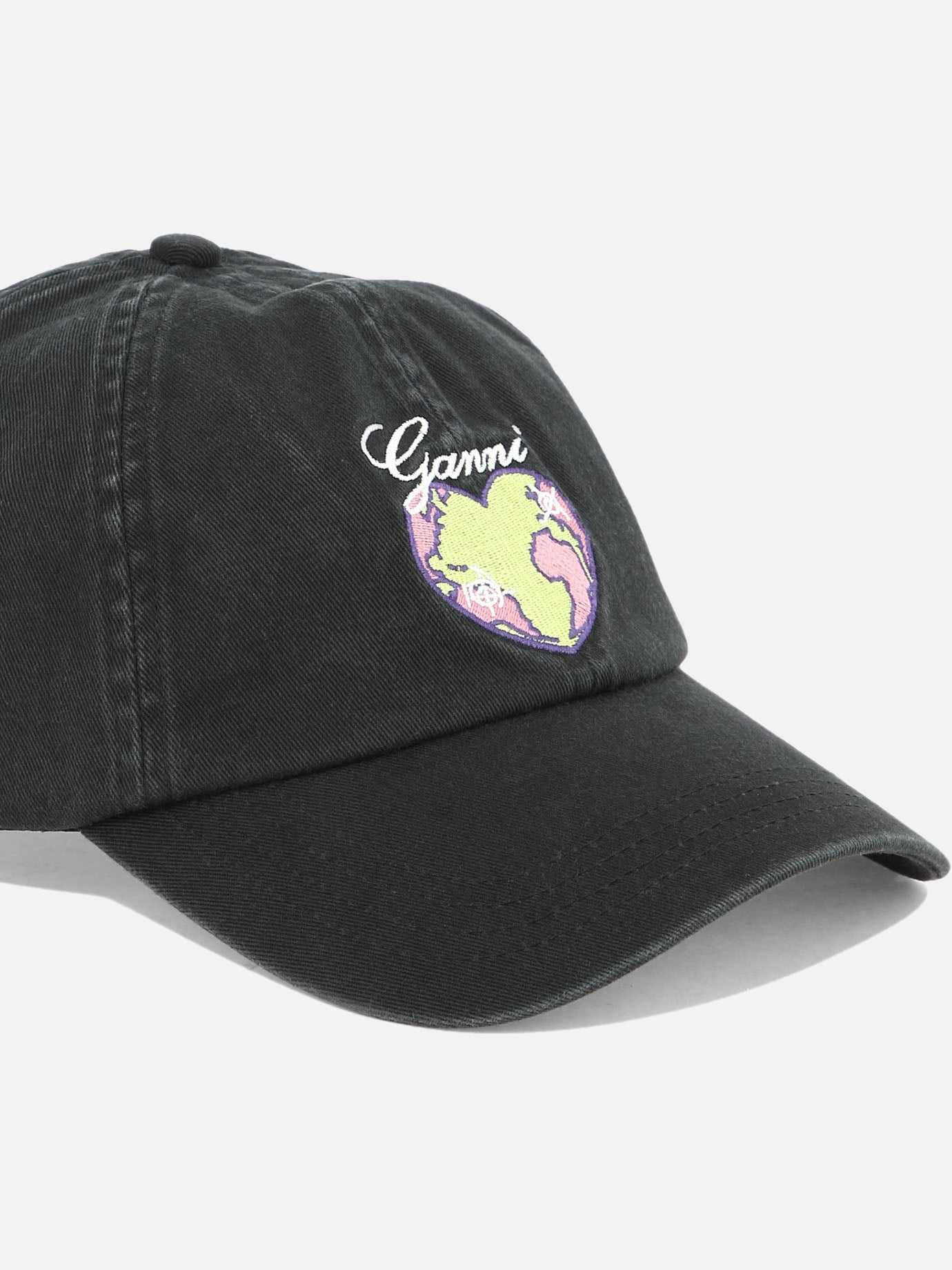 Cappelli da baseball 100% organic cotton  Nero - Ganni Donna | PDP | VIETTI Online Store | thumbnail_4