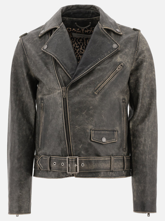 Giacche in pelle 100% leather  Grigio - Golden Goose Uomo | PLP | VIETTI Online Store 

