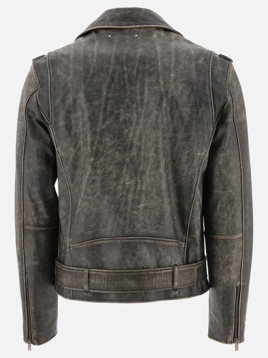Giacche in pelle 100% leather  Grigio - Golden Goose Uomo | PLP | VIETTI Online Store | 2
