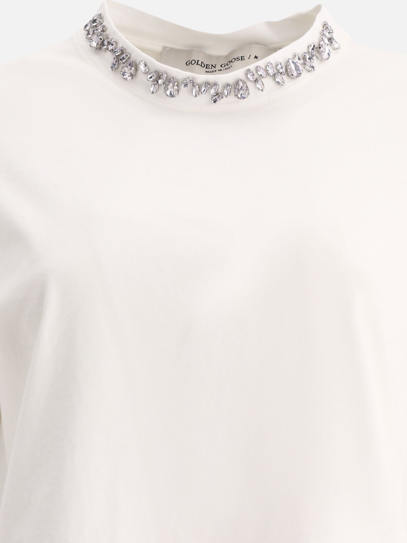 Crewneck t-shirts 100% cotton  White - Golden Goose Women | PDP | VIETTI Online Store | thumbnail_3