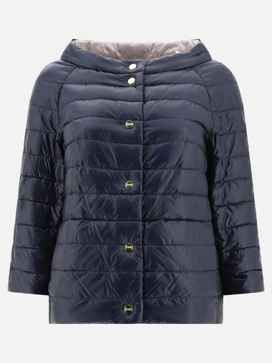 Down jackets Solid colour  Blue - Herno Women | PLP | VIETTI Online Store 
