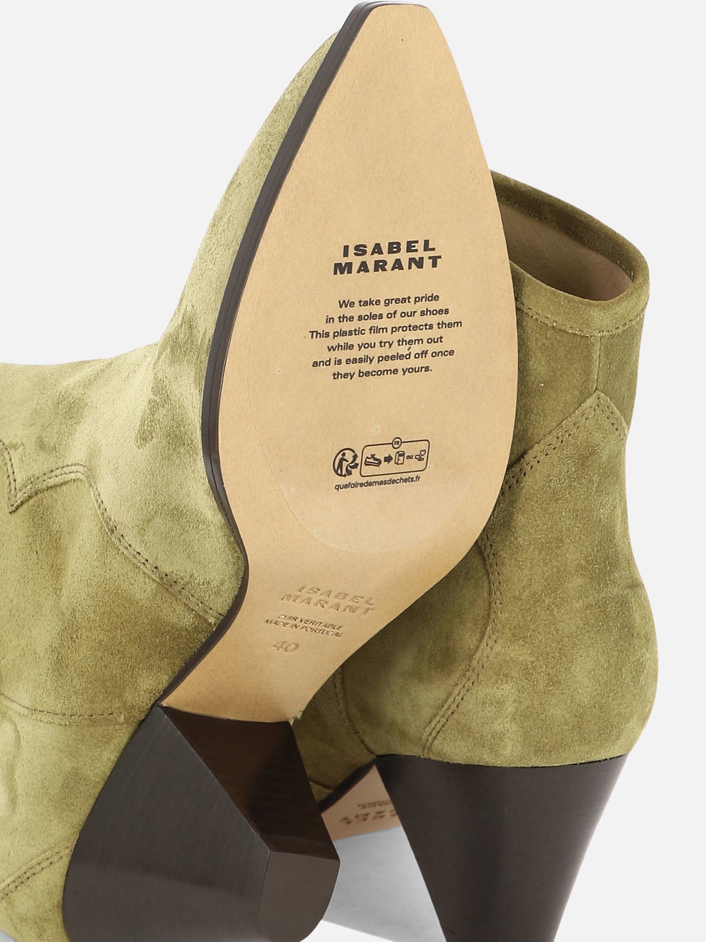 Cowboy 100% suede - 100% rubber  Beige - Isabel Marant Women | PDP | VIETTI Online Store | thumbnail_5