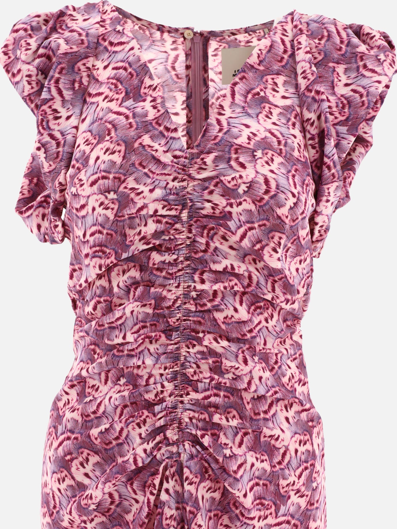 Midi dresses 24PRO0227FA  Purple - Isabel Marant Women | PDP | VIETTI Online Store | thumbnail_3
