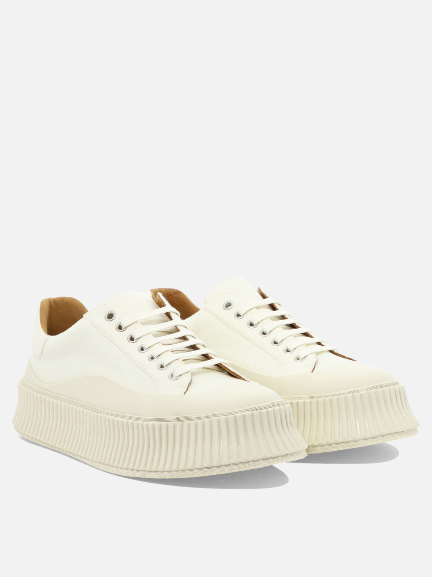 Low top sneakers 80% cotton 20% rubber - 100% rubber  White - Jil Sander Men | PDP | VIETTI Online Store | thumbnail_2