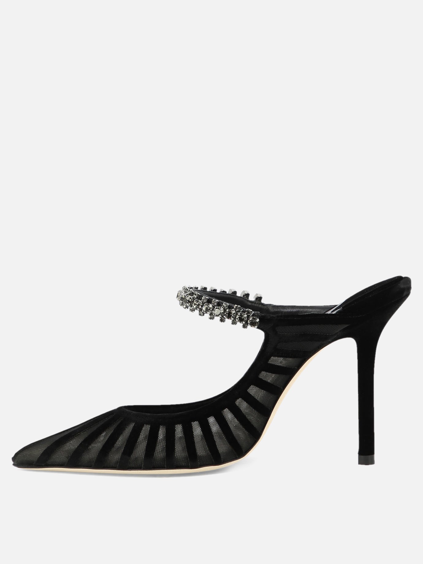 Mules 100% velvet - 100% leather  Black - Jimmy Choo Women | PDP | VIETTI Online Store | Zoom-Modal_3
