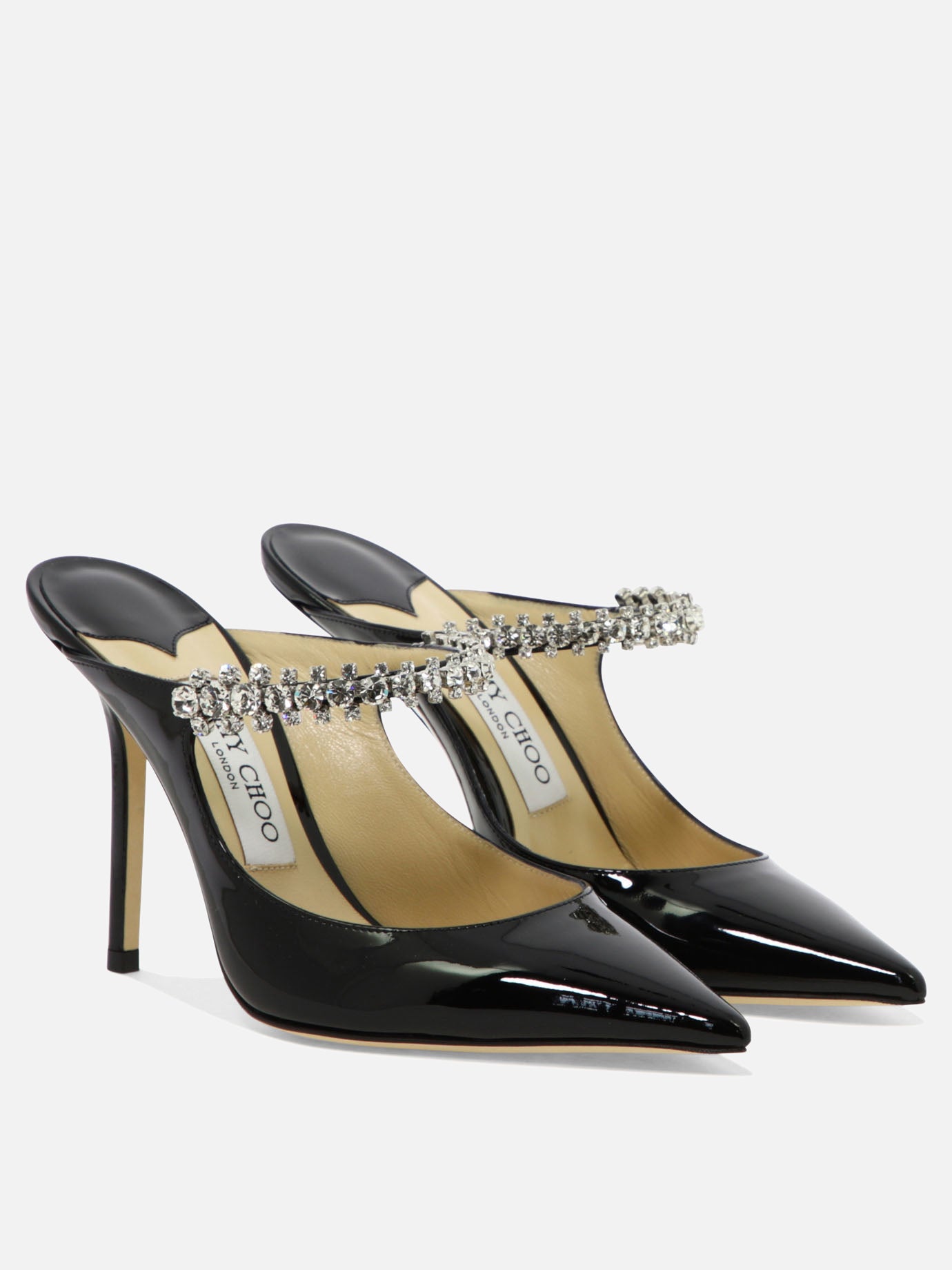 Mules 100% leather - 100% leather  Black - Jimmy Choo Women | PDP | VIETTI Online Store | thumbnail_2