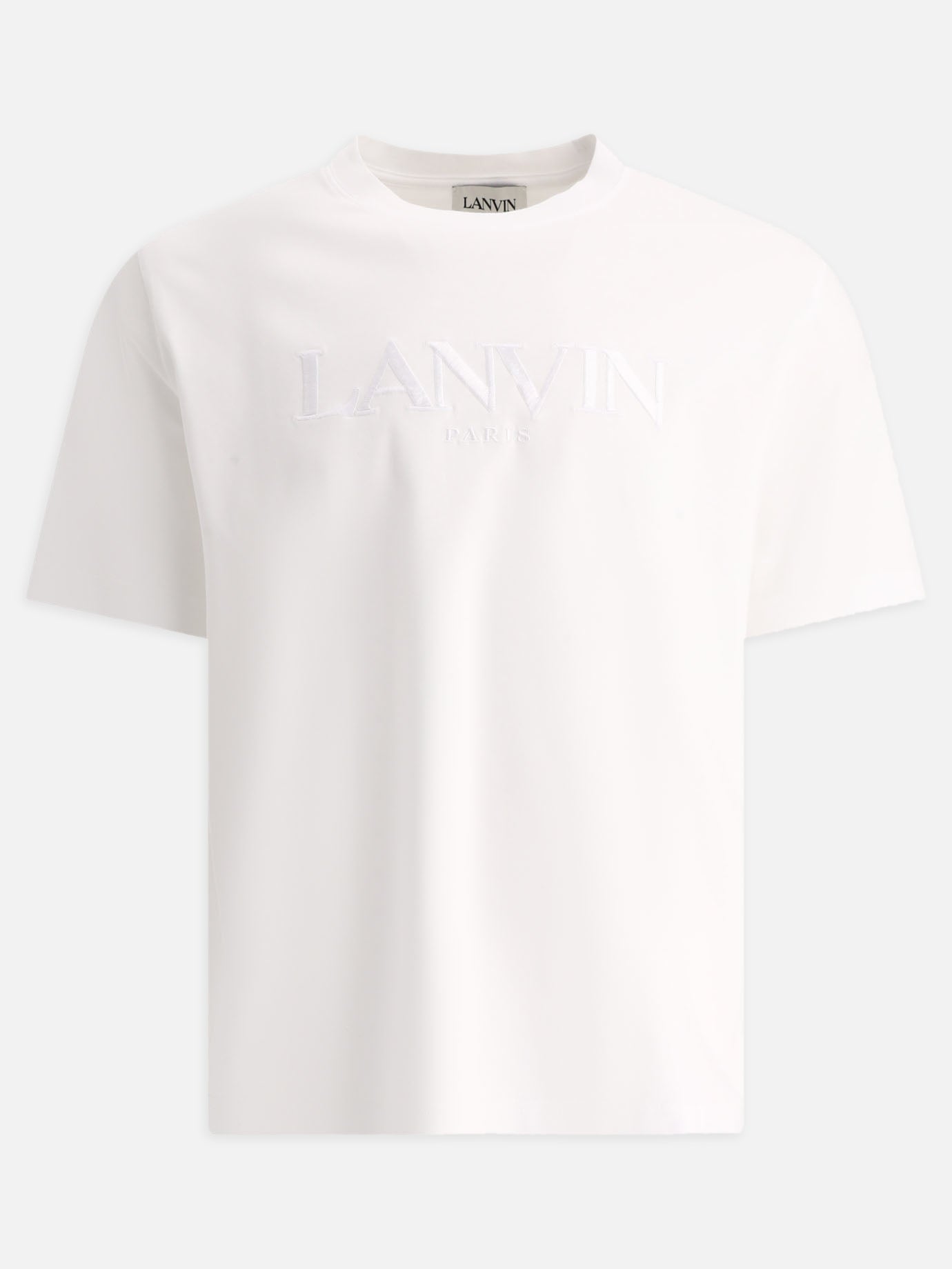 Crewneck t-shirts 100% cotton  White - Lanvin Men | PDP | VIETTI Online Store | Zoom-Modal
