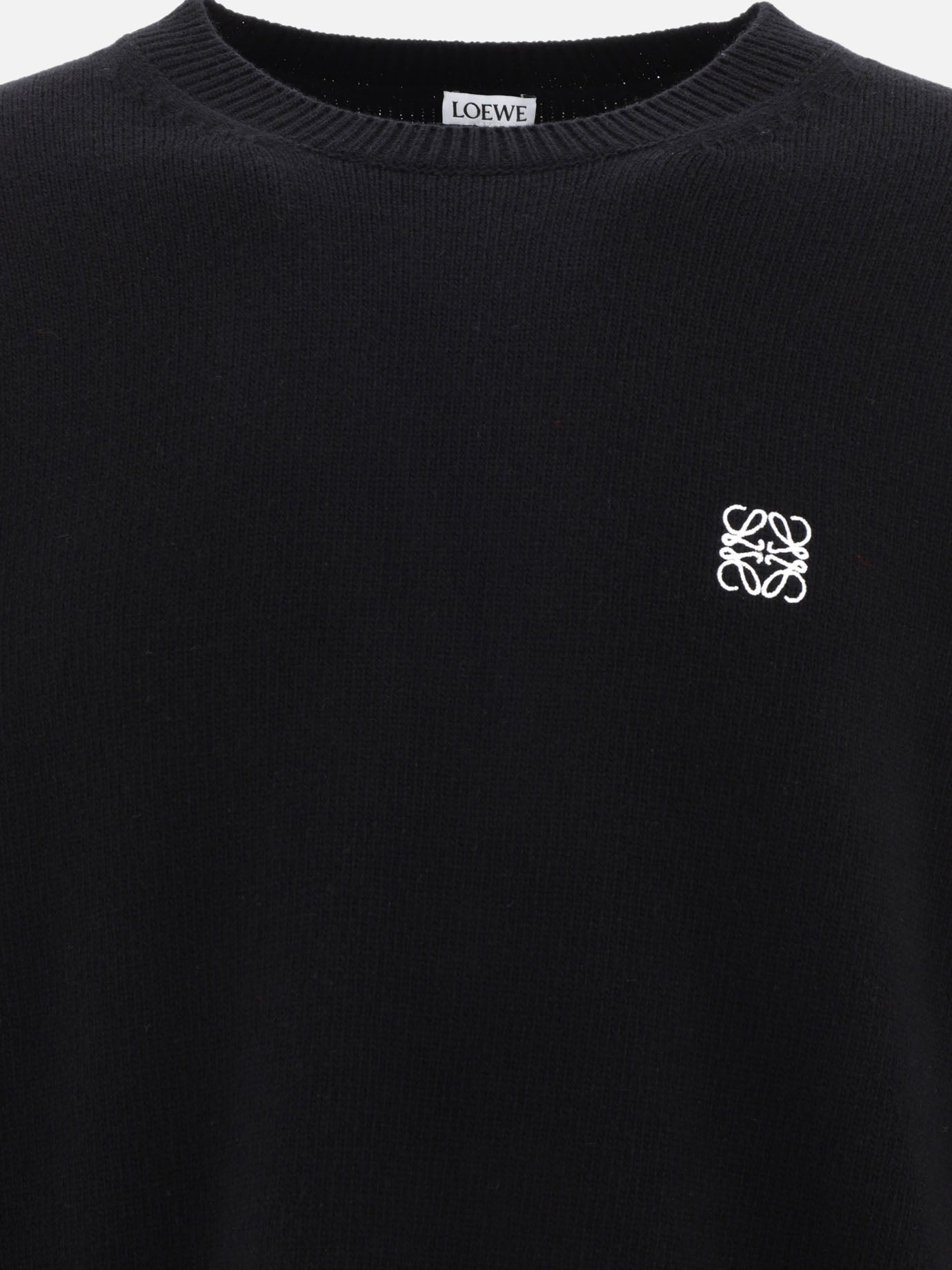 Crewneck sweaters 100% wool  Black - Loewe Men | PDP | VIETTI Online Store | Zoom-Modal_3
