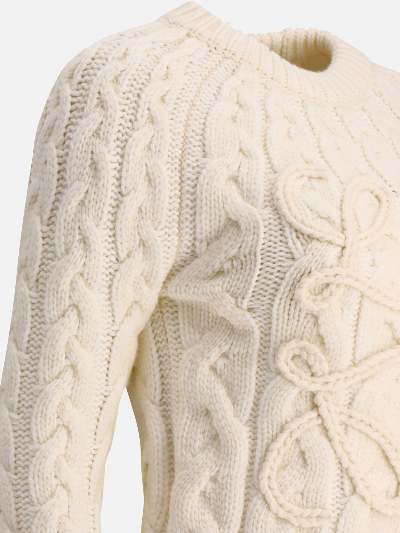 Crewneck sweaters 63% wool 37% polypropylene  White - Loewe Women | PDP | VIETTI Online Store | Zoom-Modal_4
