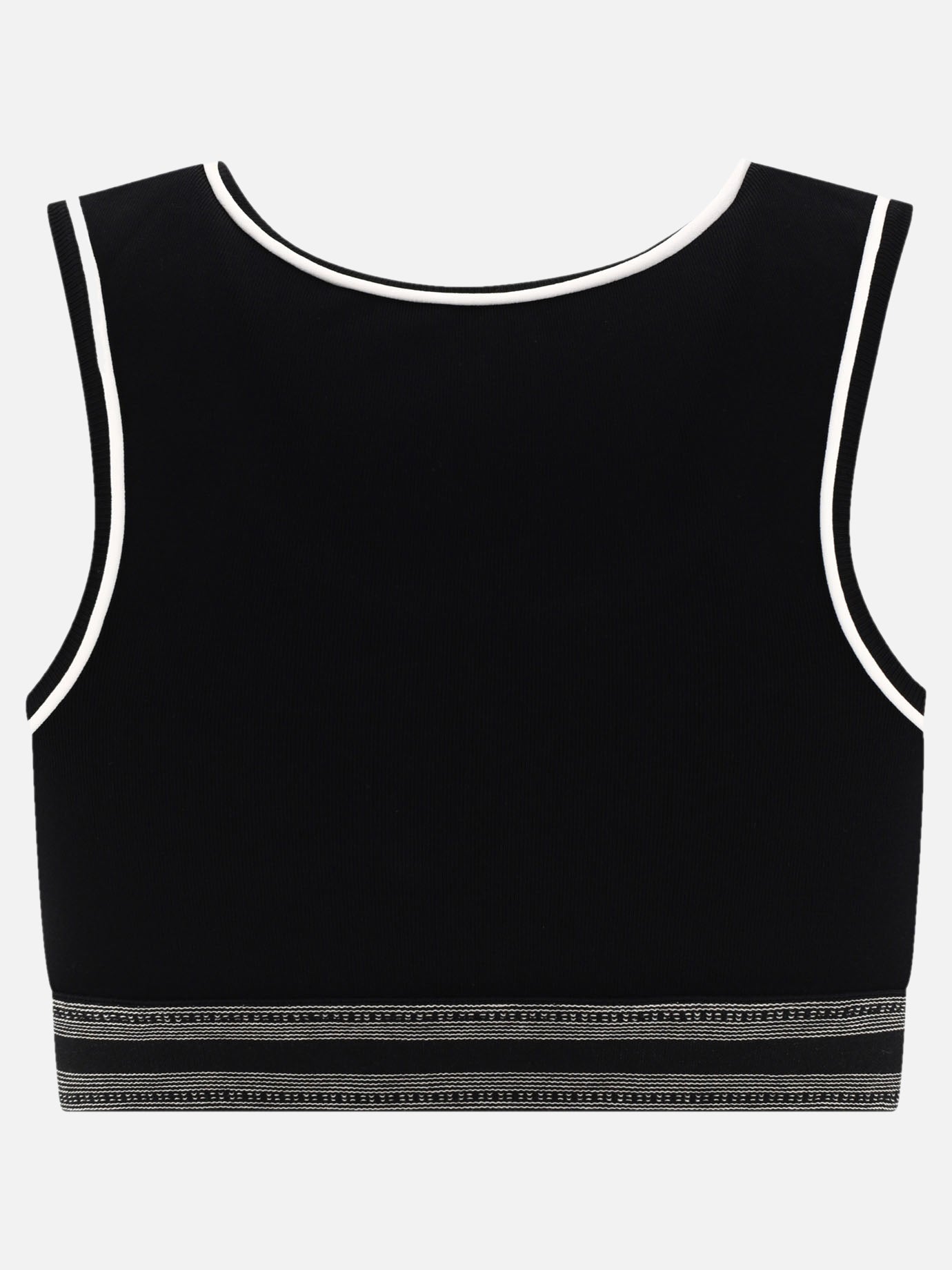 Crop tops 56% viscose 14% polyamide 11% polyester 7% elastan  Black - Loewe Women | PDP | VIETTI Online Store | thumbnail_2