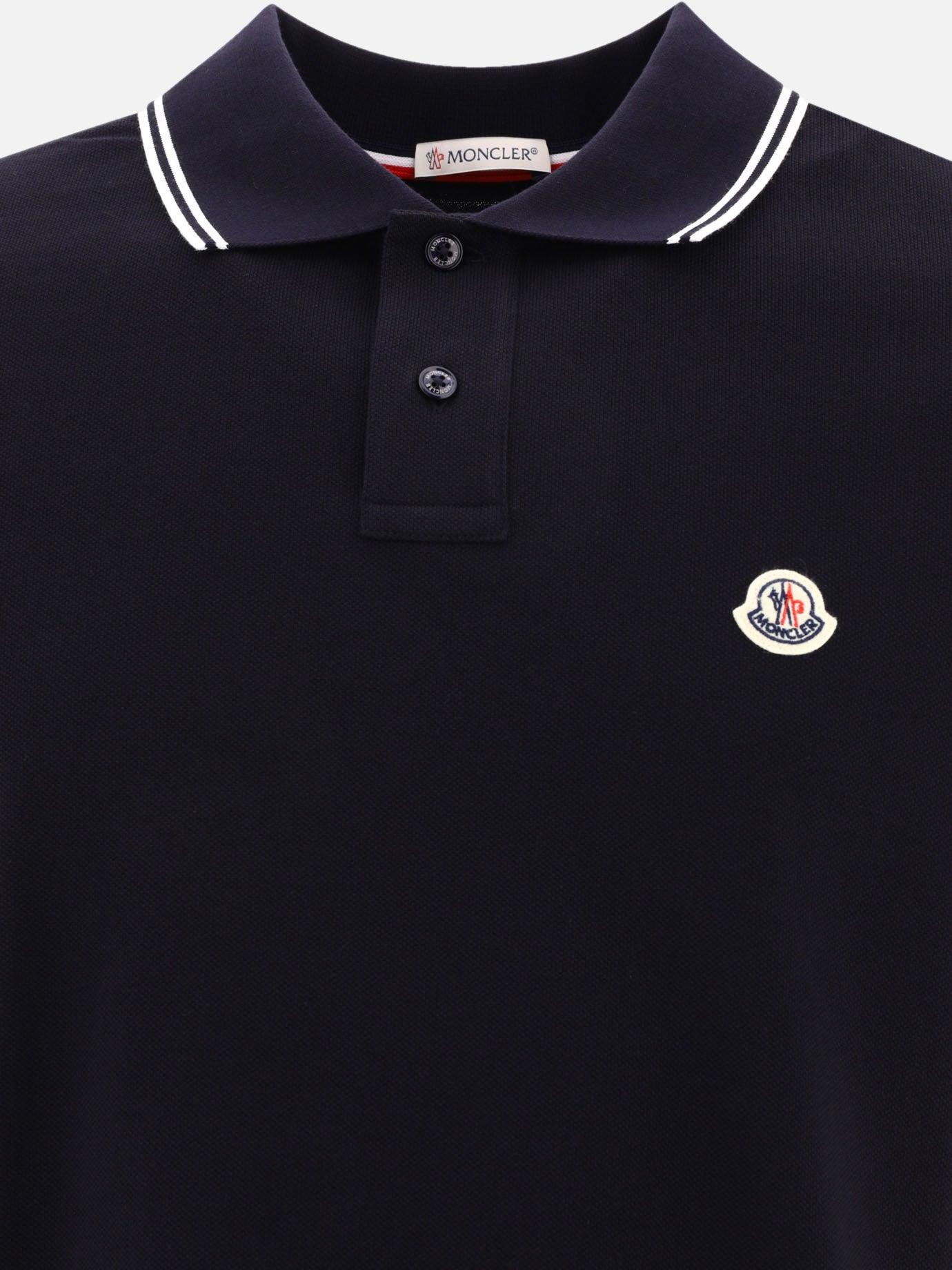 Polo shirt with logo patch