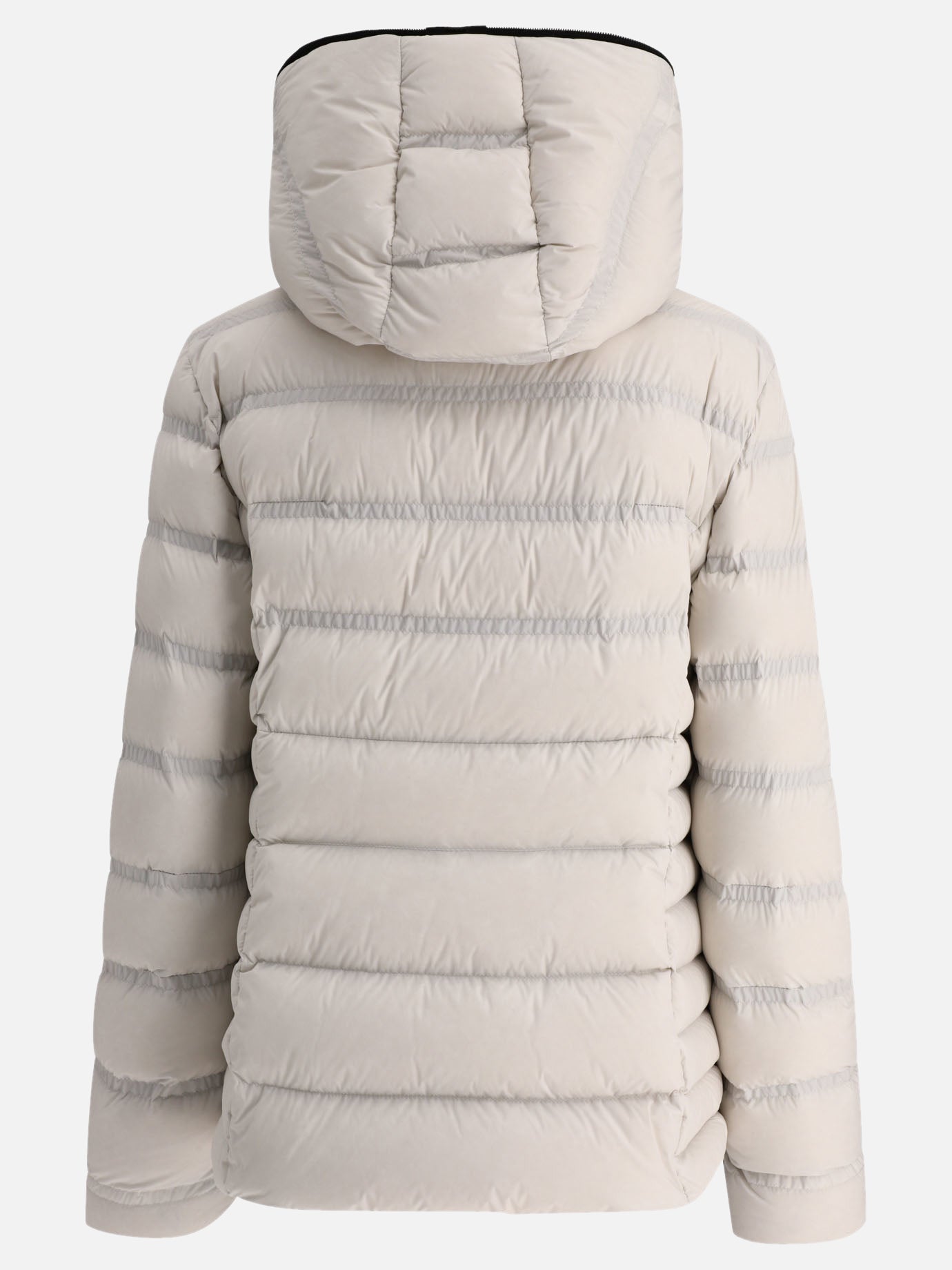Down jackets 85% polyamide 15% elastane - Padding: down and feathers  White - Moncler Women | PDP | VIETTI Online Store | Zoom-Modal_2
