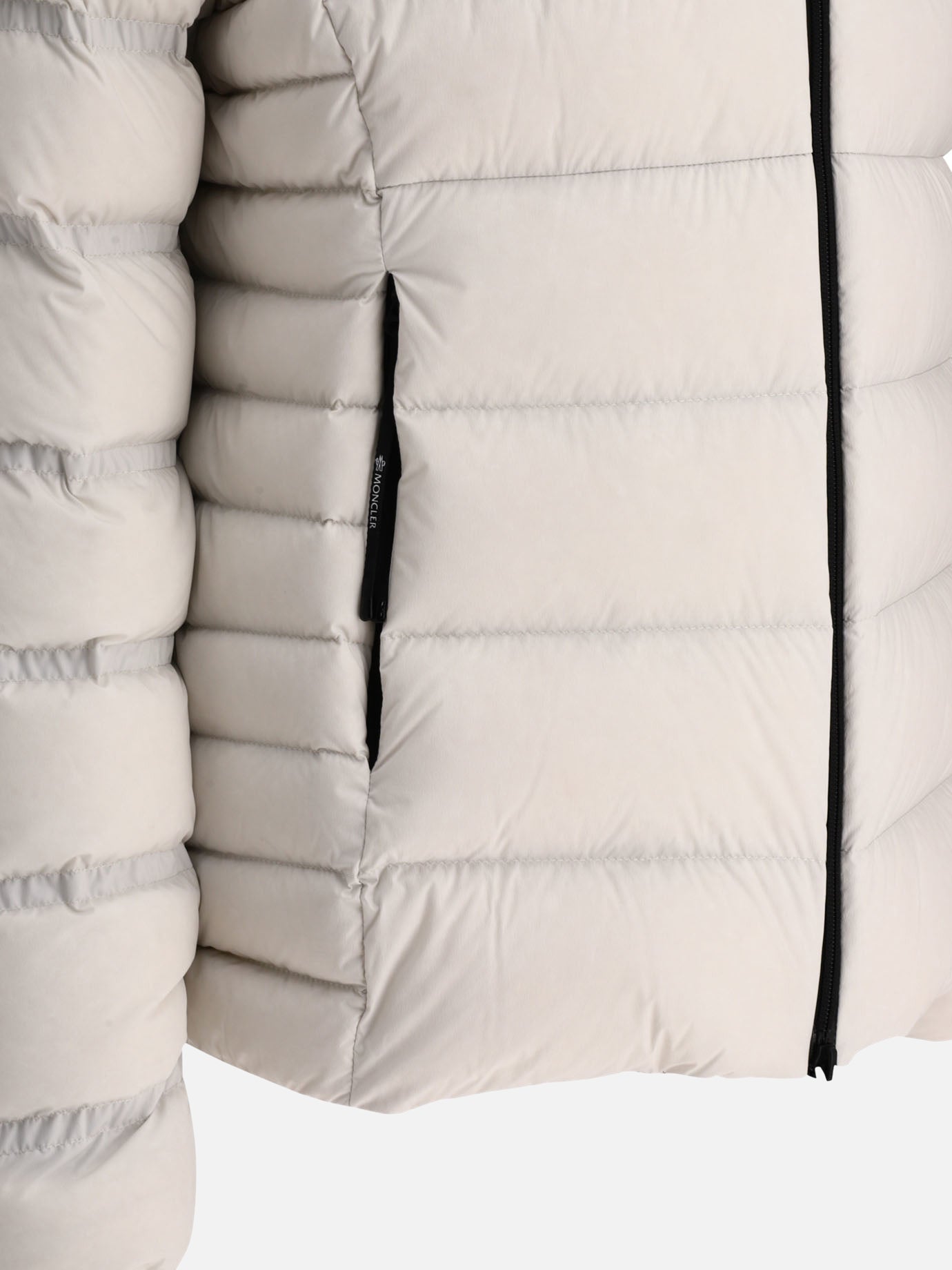 Down jackets 85% polyamide 15% elastane - Padding: down and feathers  White - Moncler Women | PDP | VIETTI Online Store | Zoom-Modal_4
