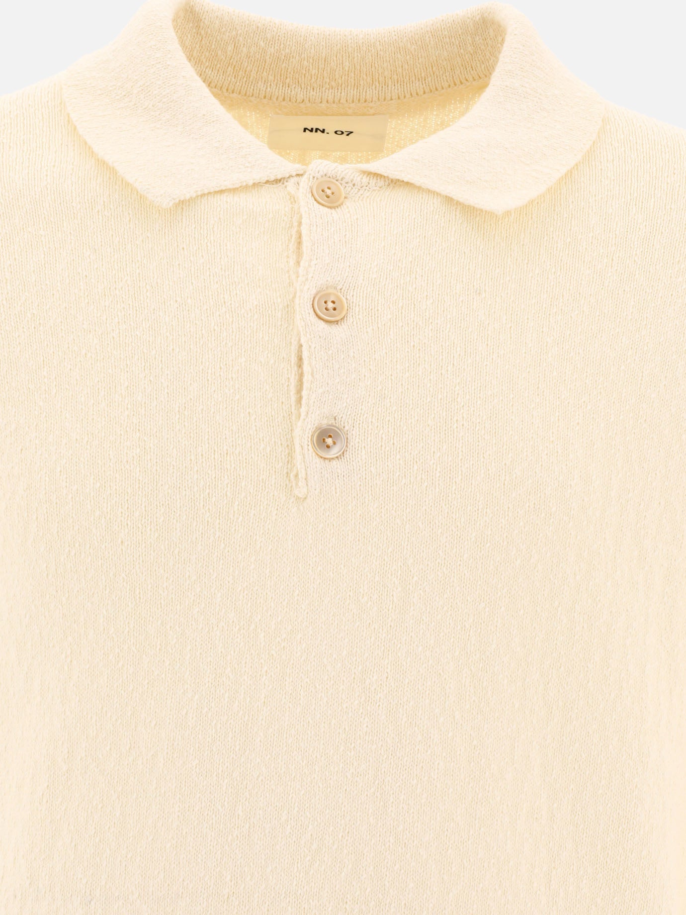 Polo con bottoni Solid colour  Bianco - NN.07 Uomo | PDP | VIETTI Online Store | thumbnail_3