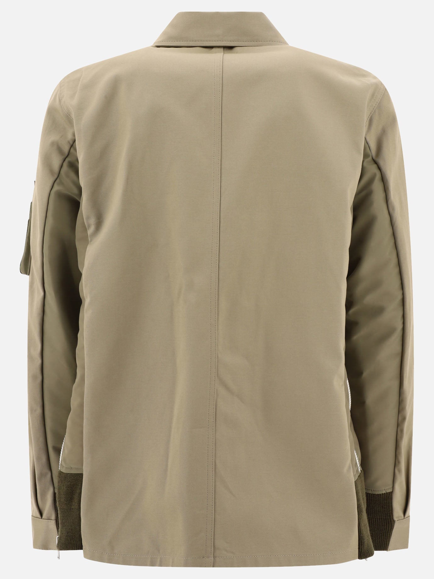 Twill and nylon jacket