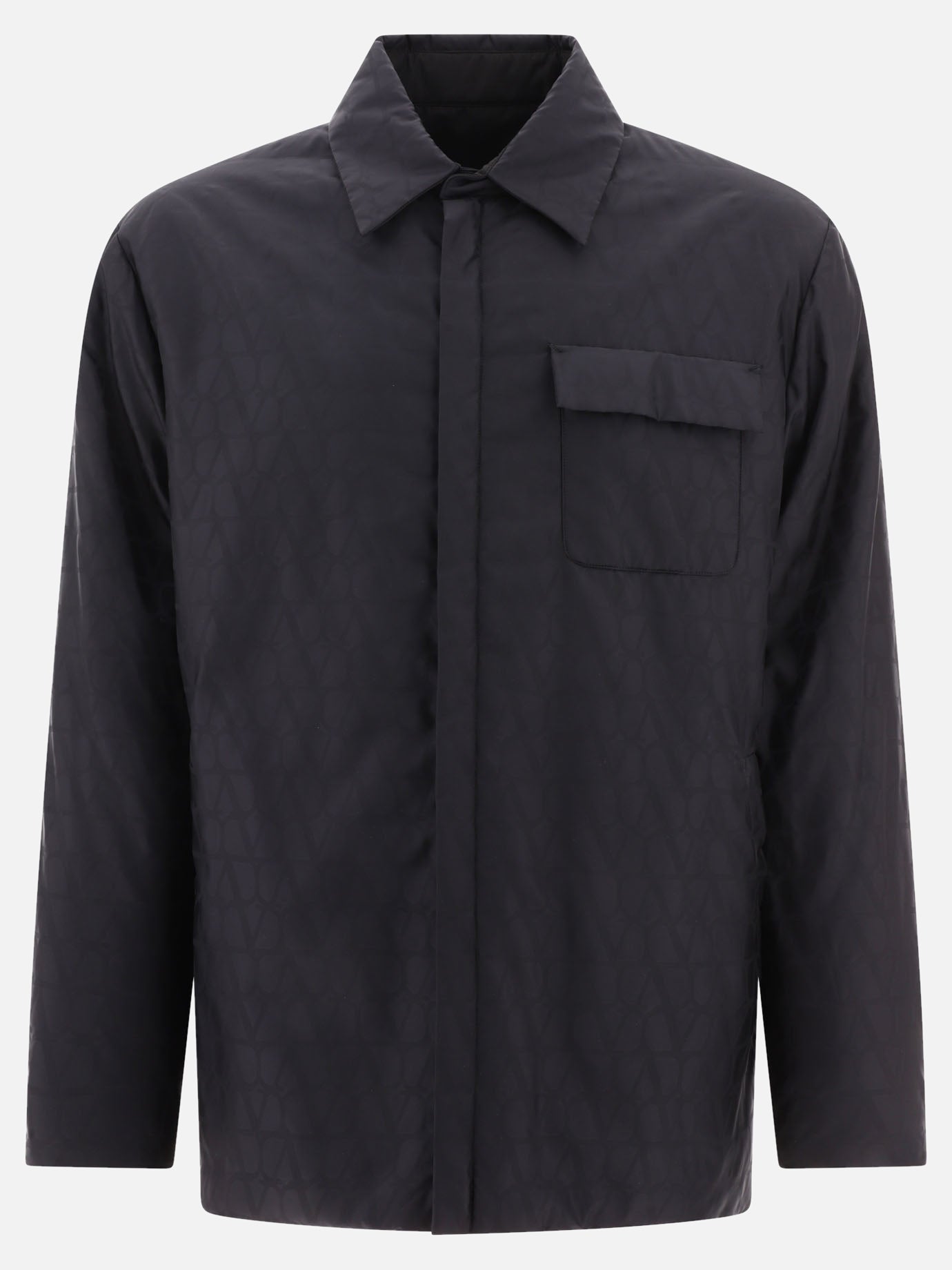 Giacche overshirt 100% polyamide - Padding: polyester  Nero - Valentino Uomo | PDP | VIETTI Online Store | thumbnail