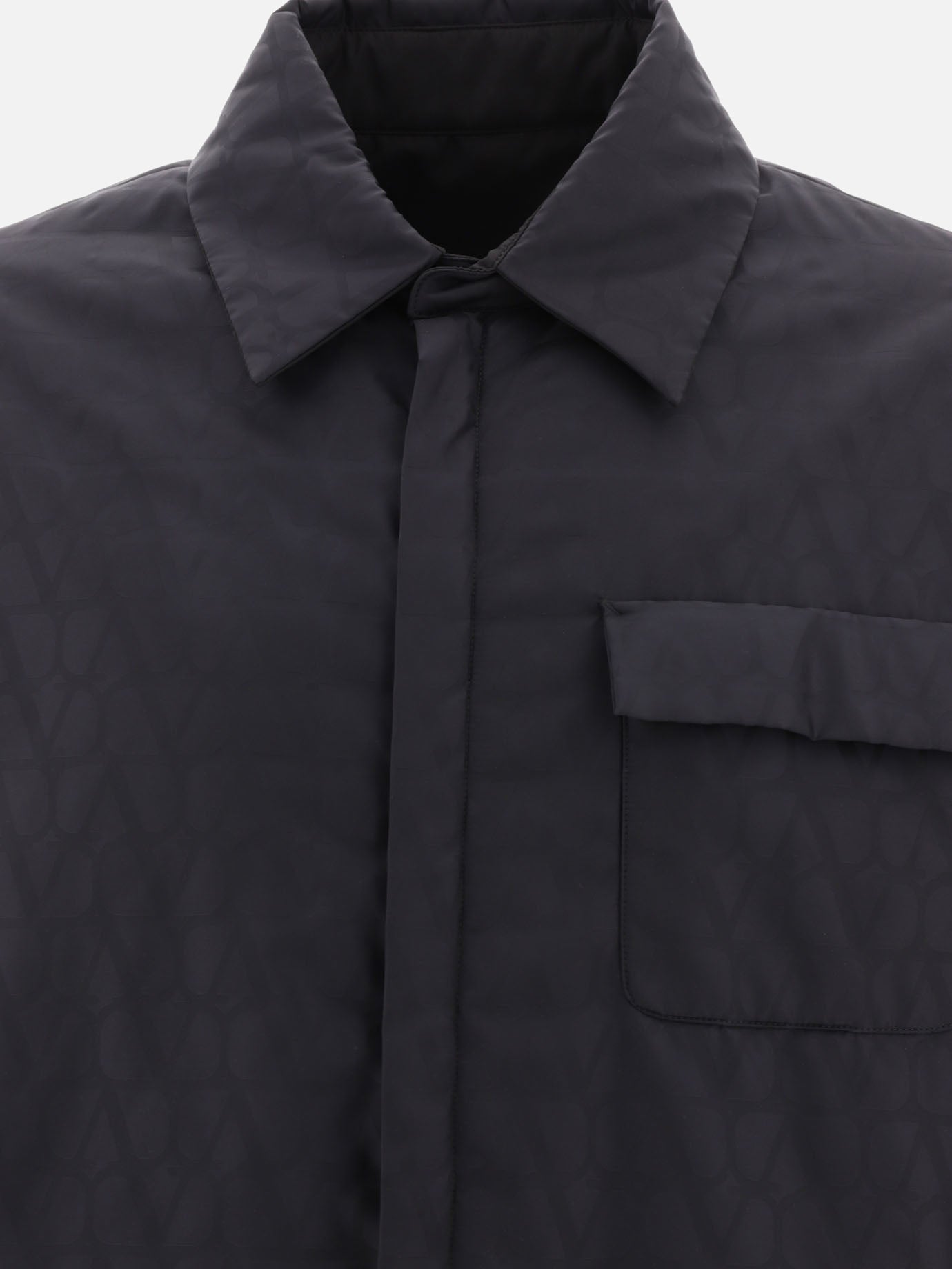 Giacche overshirt 100% polyamide - Padding: polyester  Nero - Valentino Uomo | PDP | VIETTI Online Store | thumbnail_5