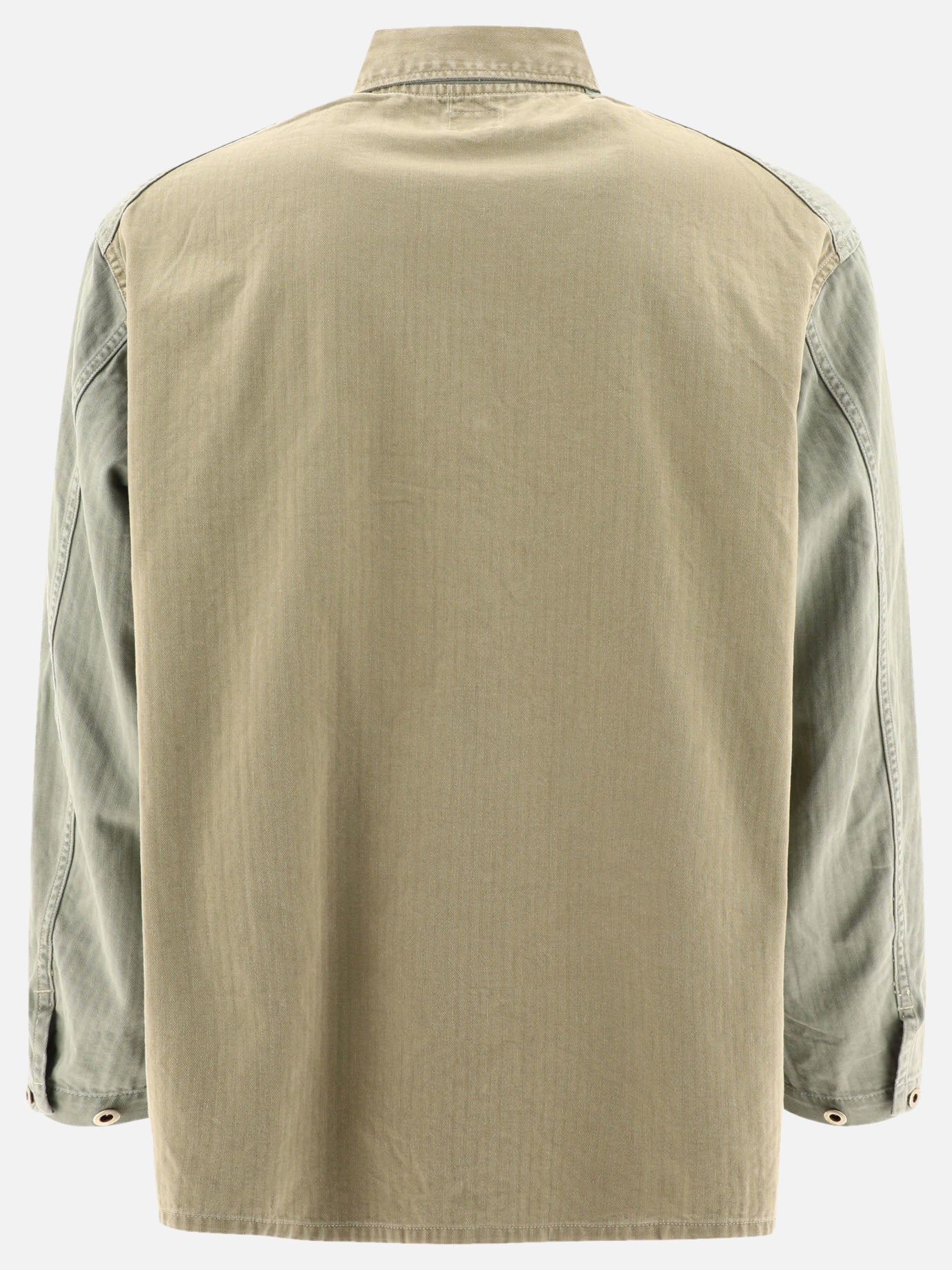 Giacche overshirt Solid colour  Verde - OrSlow Uomo | PDP | VIETTI Online Store | Zoom-Modal_2
