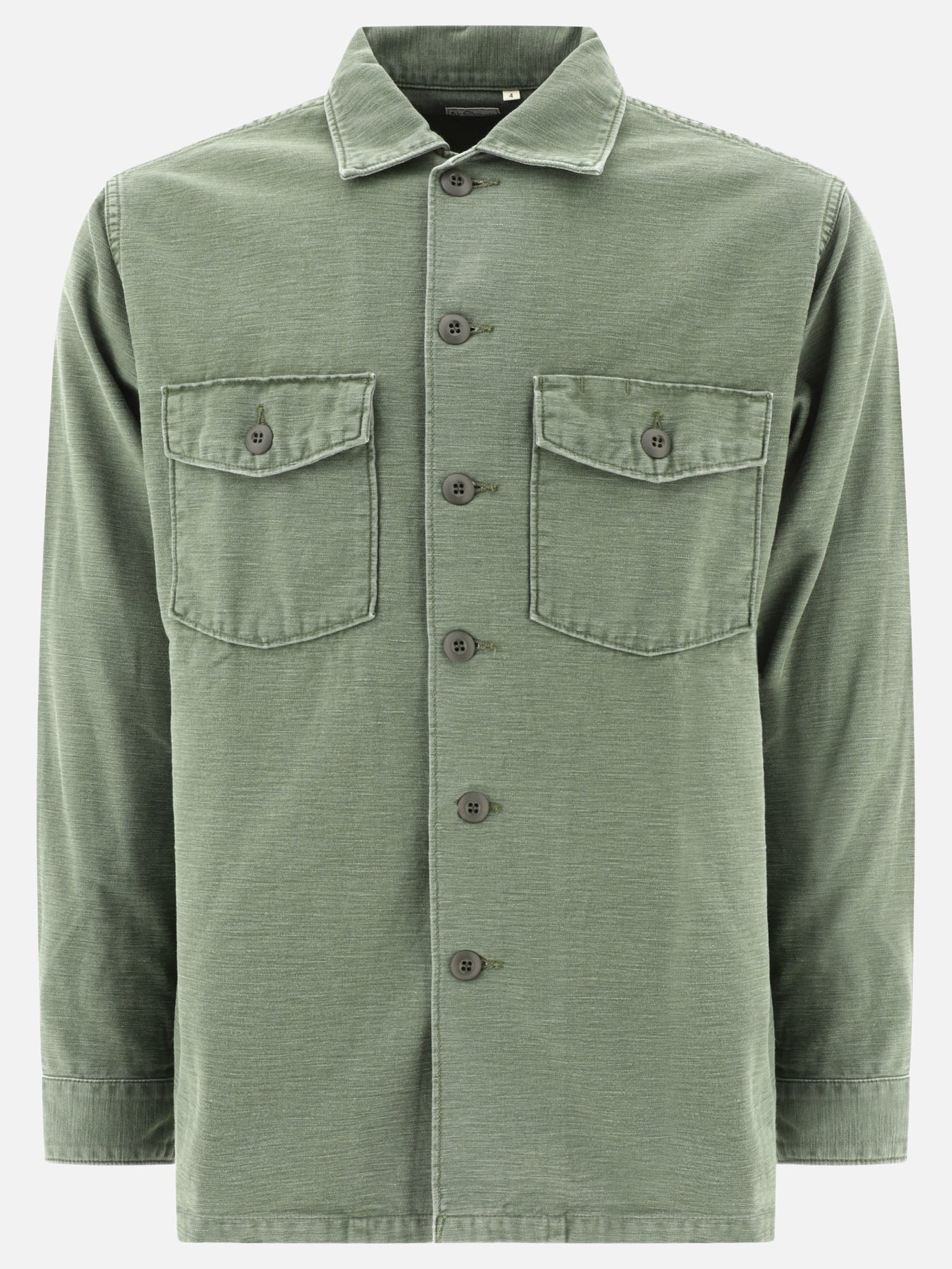 Giacche overshirt Solid colour  Verde - OrSlow Uomo | PDP | VIETTI Online Store | Zoom-Modal
