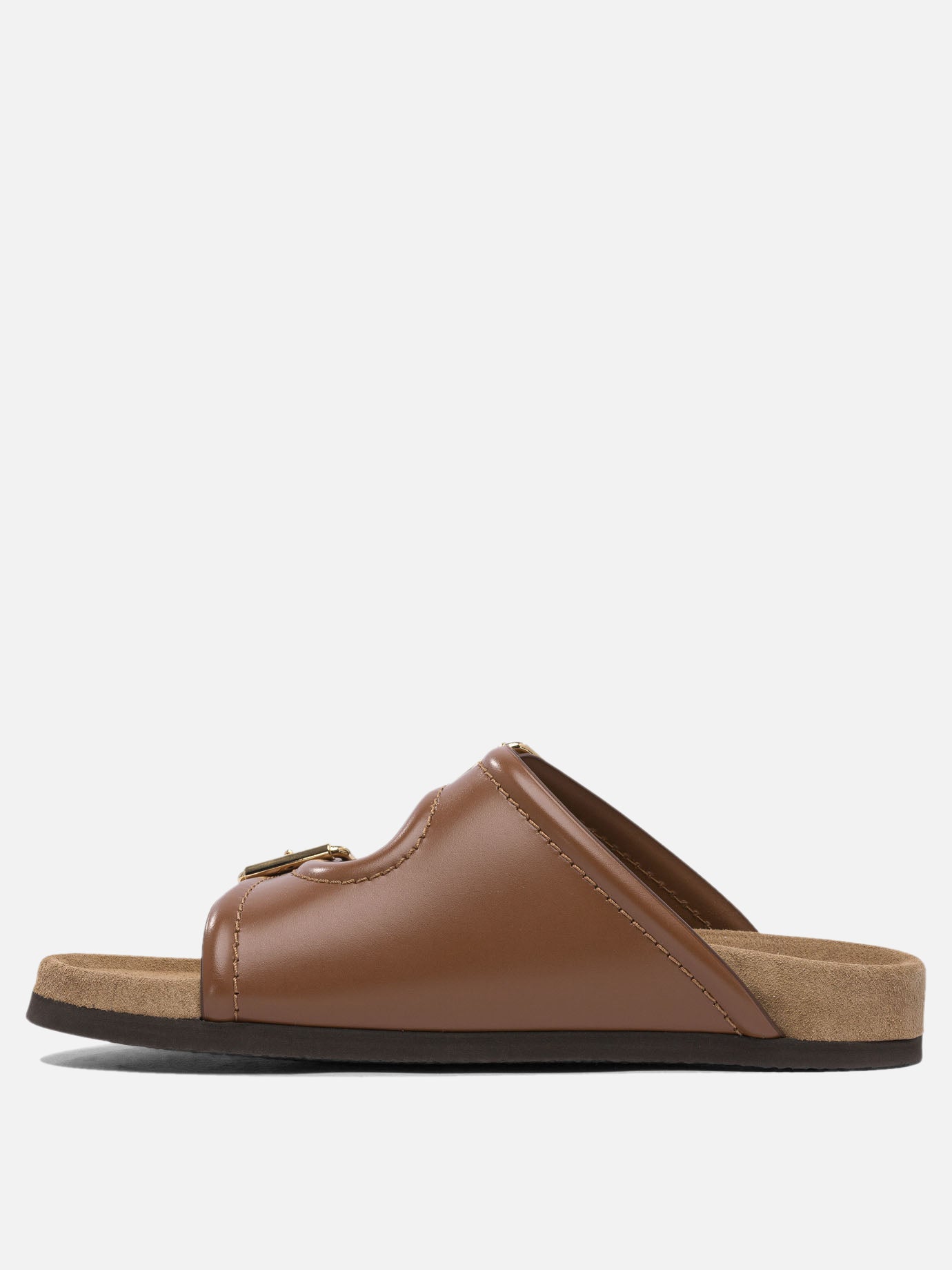 Sandali bassi 100% calf leather - 100% leather  Marrone - Valentino Garavani Donna | PDP | VIETTI Online Store | Zoom-Modal_3
