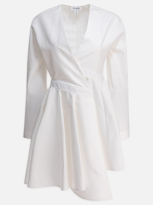 Alaïa Abito corto asimmetrico 11656783_36 White 1