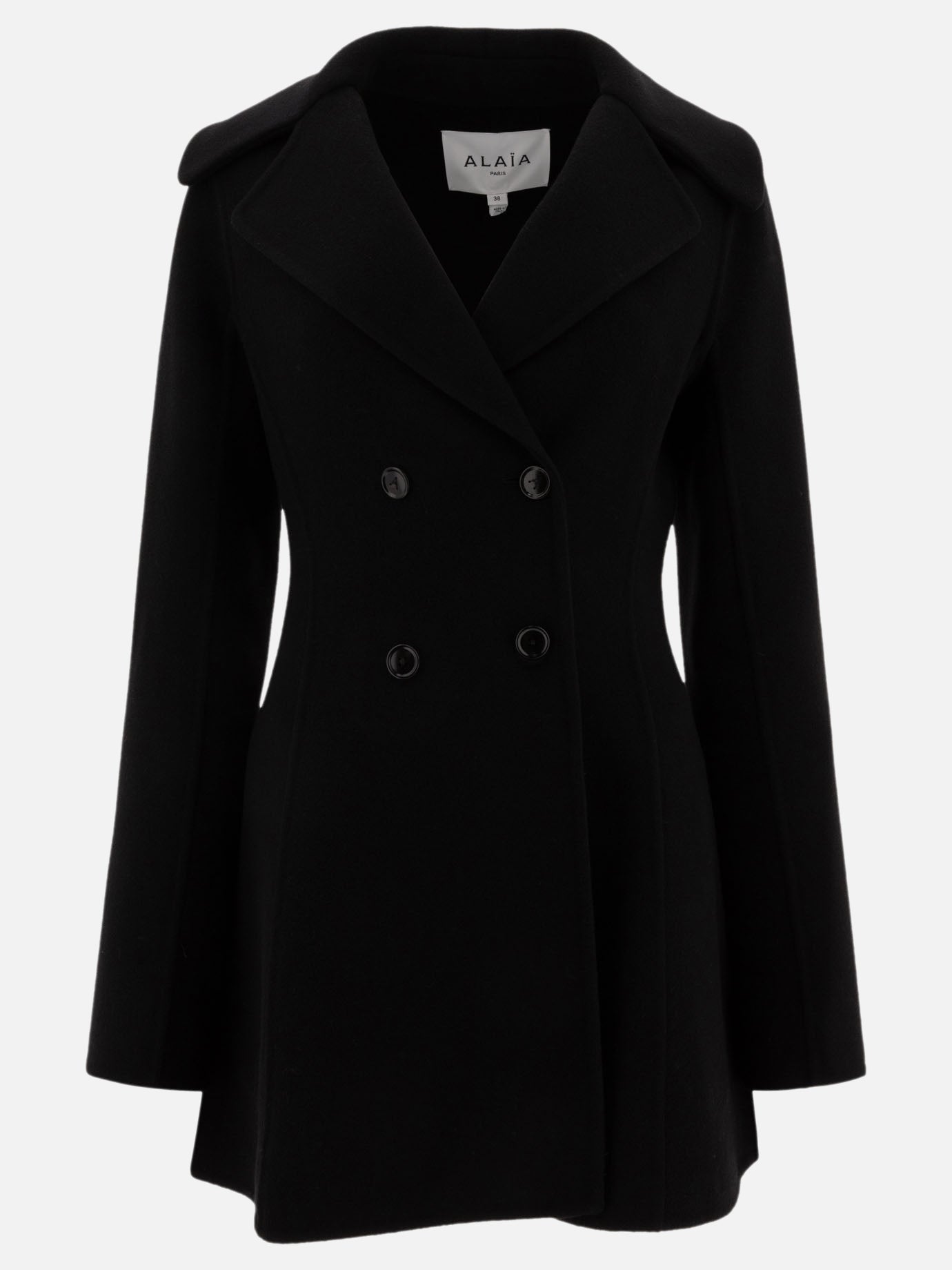 Alaïa Cappotto doppiopetto 19095157_36 Black thumbnail_1