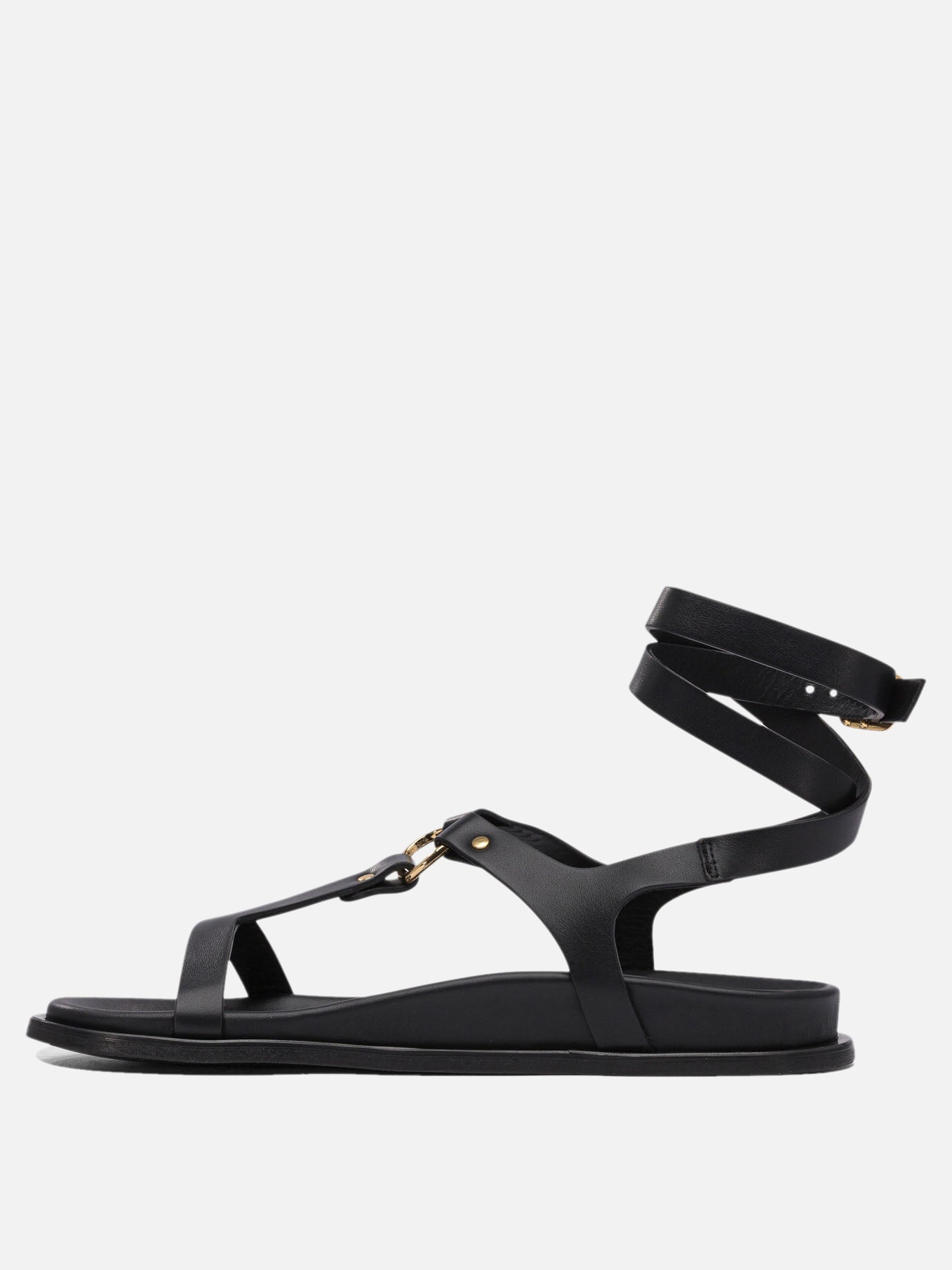 Flat sandals 100% cow leather - 100% cuerolite  Black - Alohas Women | PDP | VIETTI Online Store | Zoom-Modal_3
