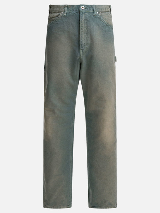 Pantaloni da lavoro Solid colour  Verde - Auralee Uomo | VIETTI Online Store 

