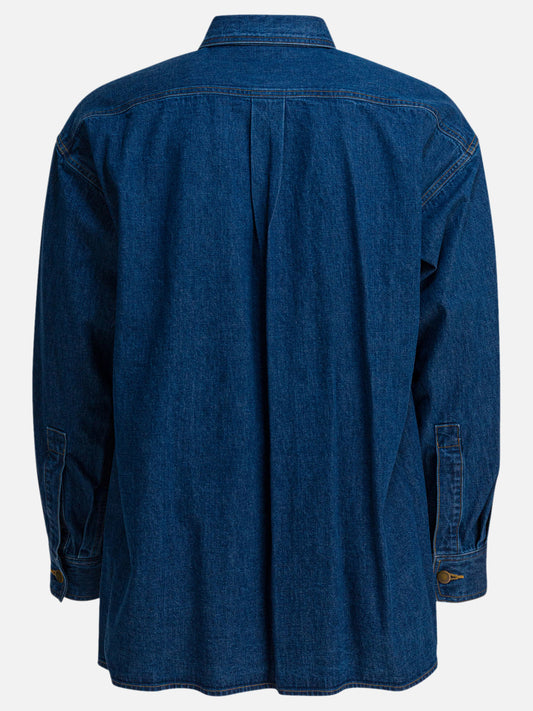 Camicie casual Denim  Blu - Auralee Uomo | VIETTI Online Store | 2
