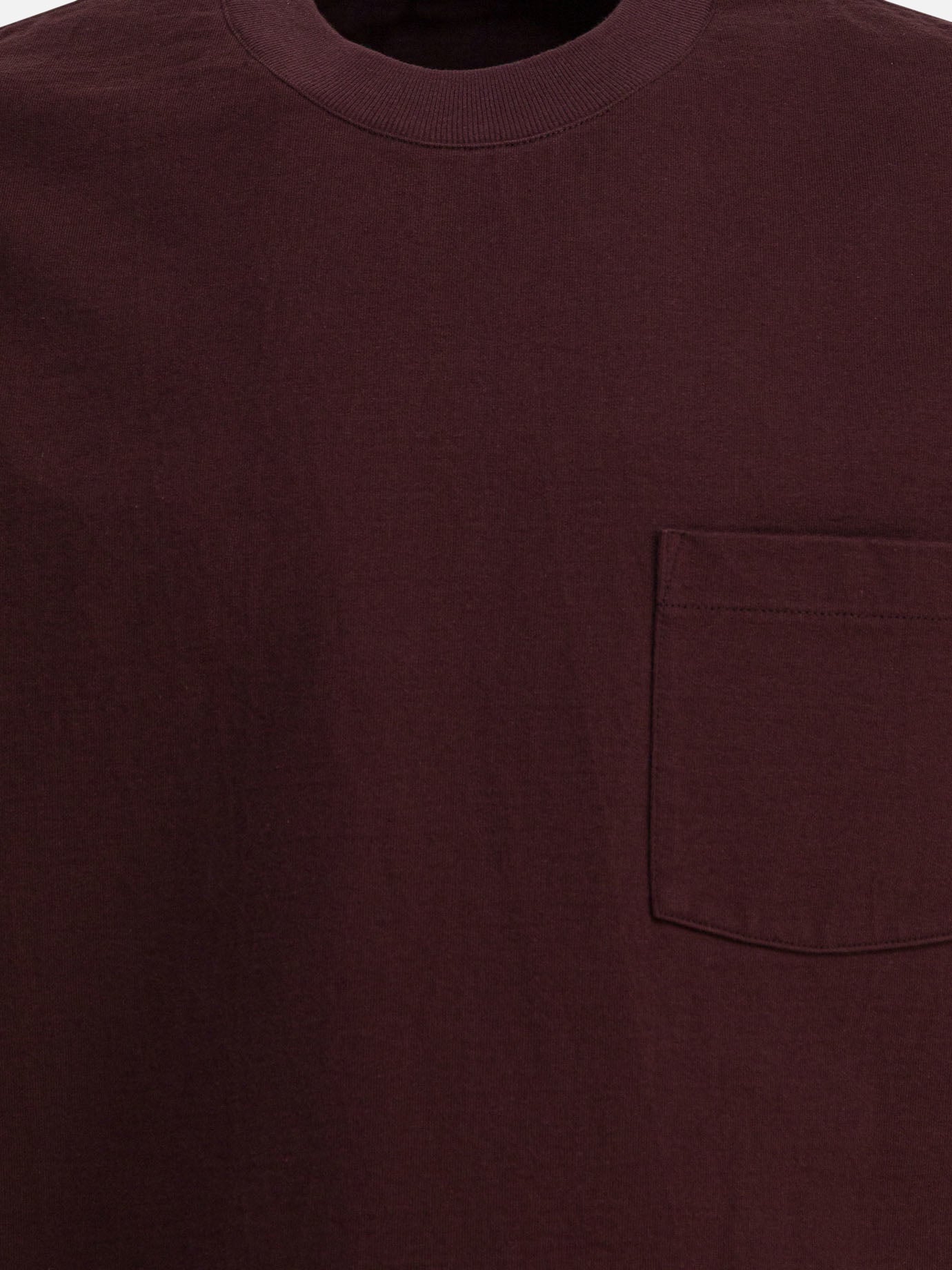 T-shirt girocollo Solid colour  Marrone - Auralee Uomo | PDP | VIETTI Online Store | Zoom-Modal_3
