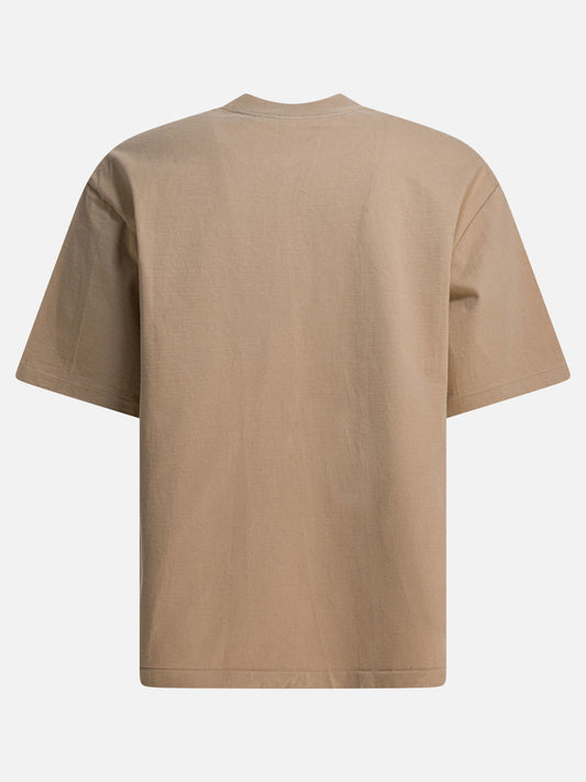 T-shirt girocollo Solid colour  Beige - Auralee Uomo | VIETTI Online Store | 2
