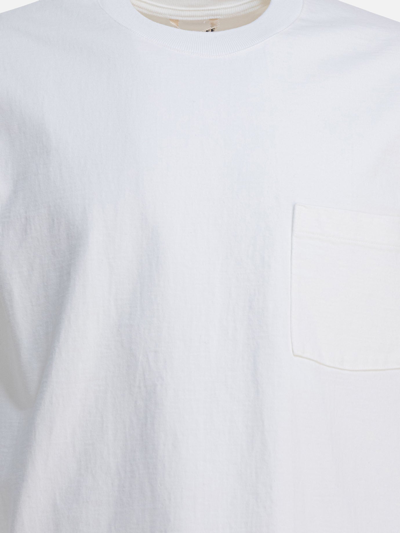 T-shirt girocollo Solid colour  Bianco - Auralee Uomo | PDP | VIETTI Online Store | Zoom-Modal_3
