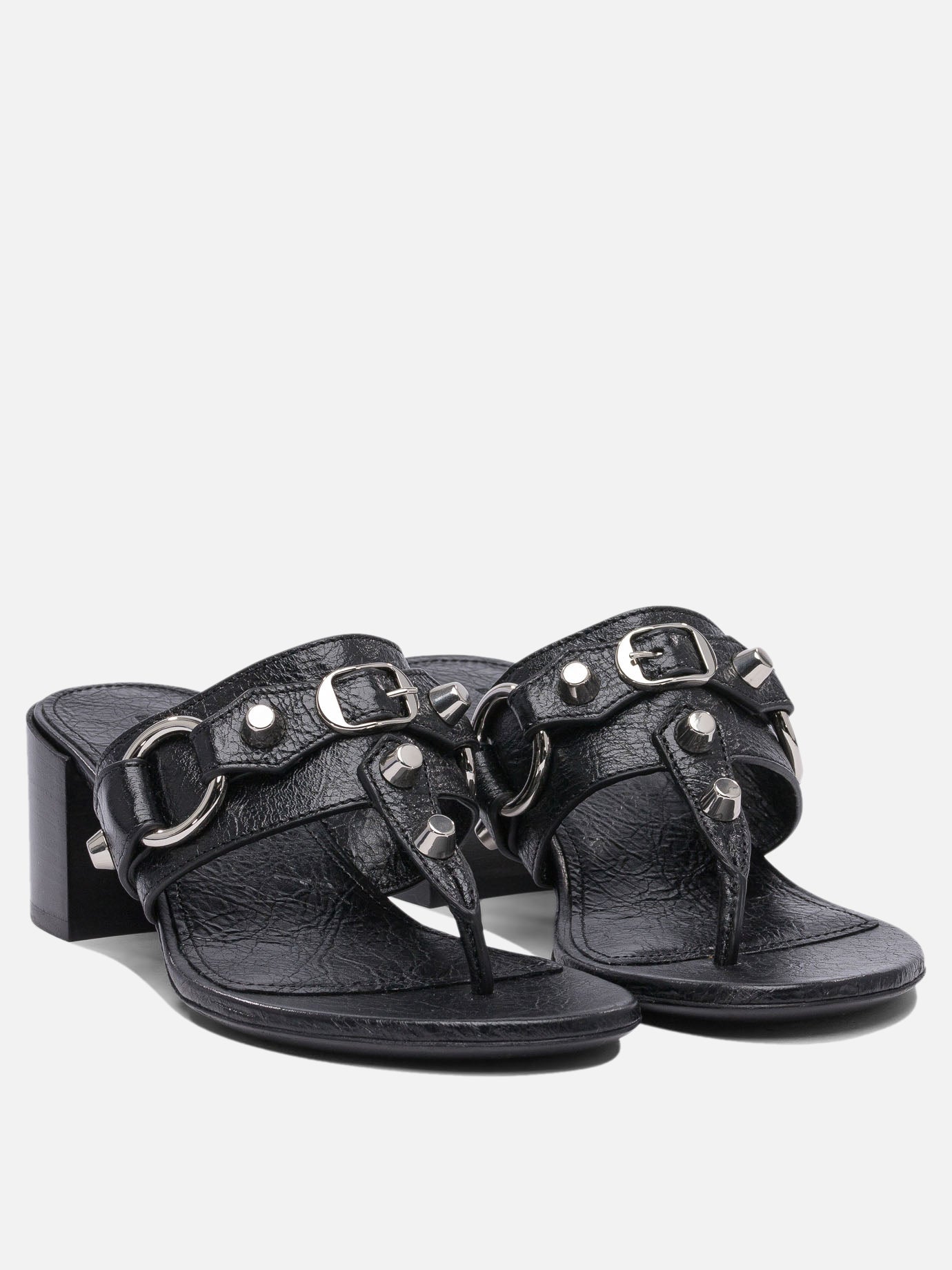 Heeled sandals 100% lamb leather - 100% leather  Black - Balenciaga Women | PDP | VIETTI Online Store | Zoom-Modal_2

