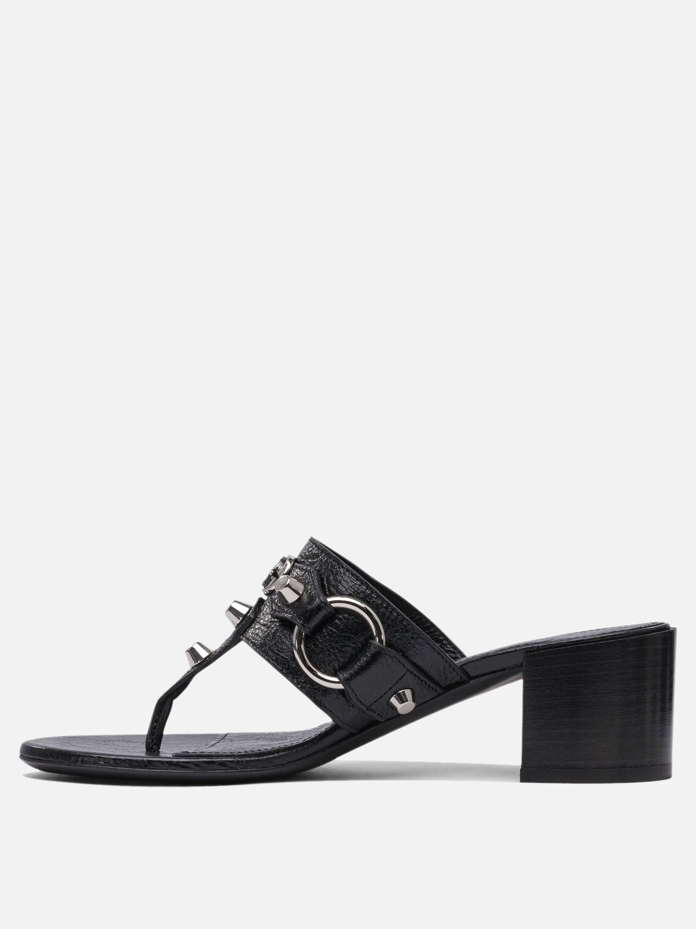 Heeled sandals 100% lamb leather - 100% leather  Black - Balenciaga Women | PDP | VIETTI Online Store | thumbnail_3