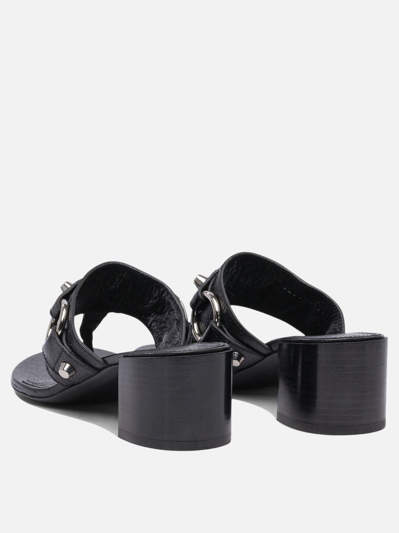 Heeled sandals 100% lamb leather - 100% leather  Black - Balenciaga Women | PDP | VIETTI Online Store | thumbnail_4