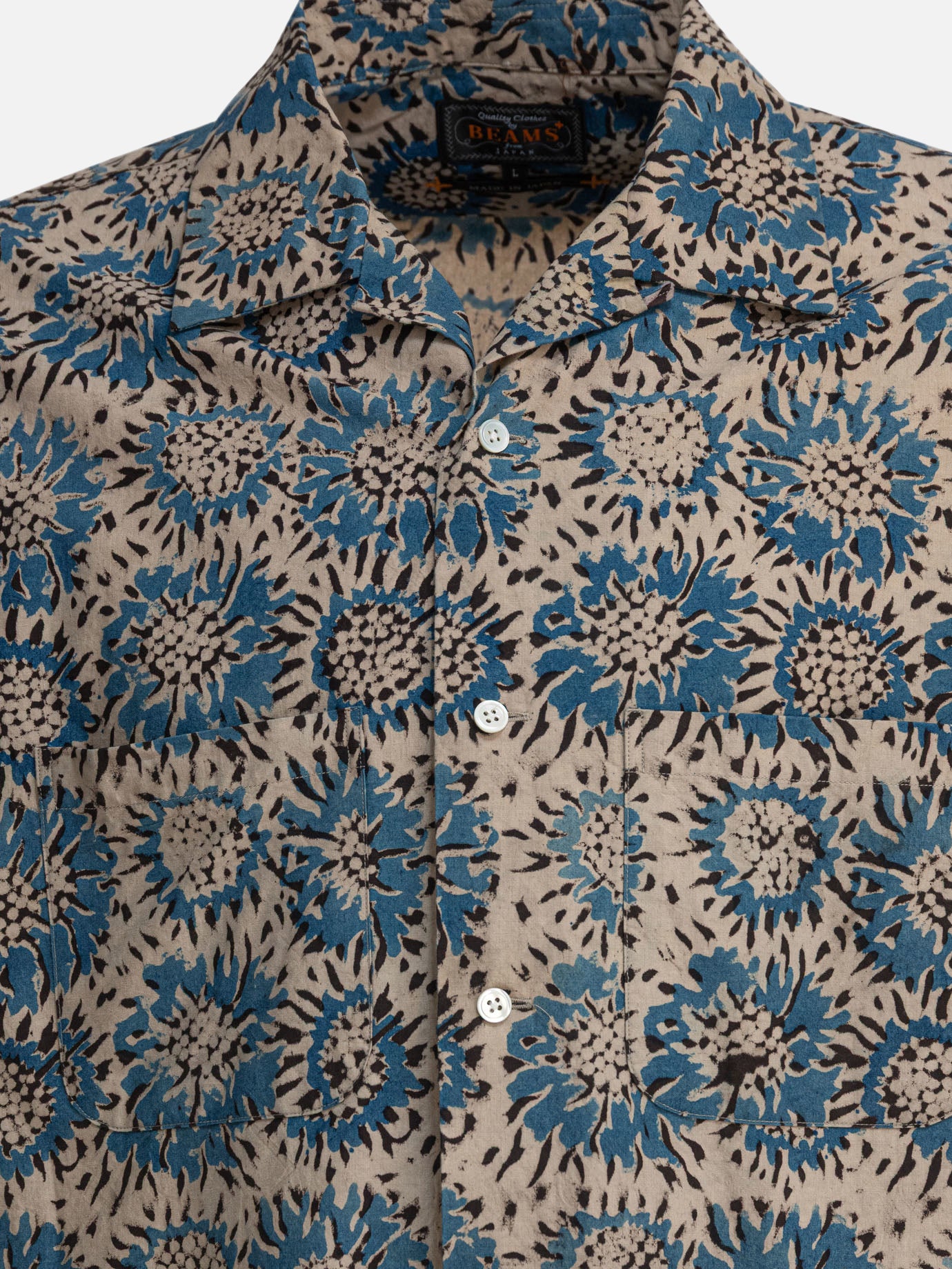 Casual shirts Floral  Blue - Beams Plus Men | PDP | VIETTI Online Store | thumbnail_3