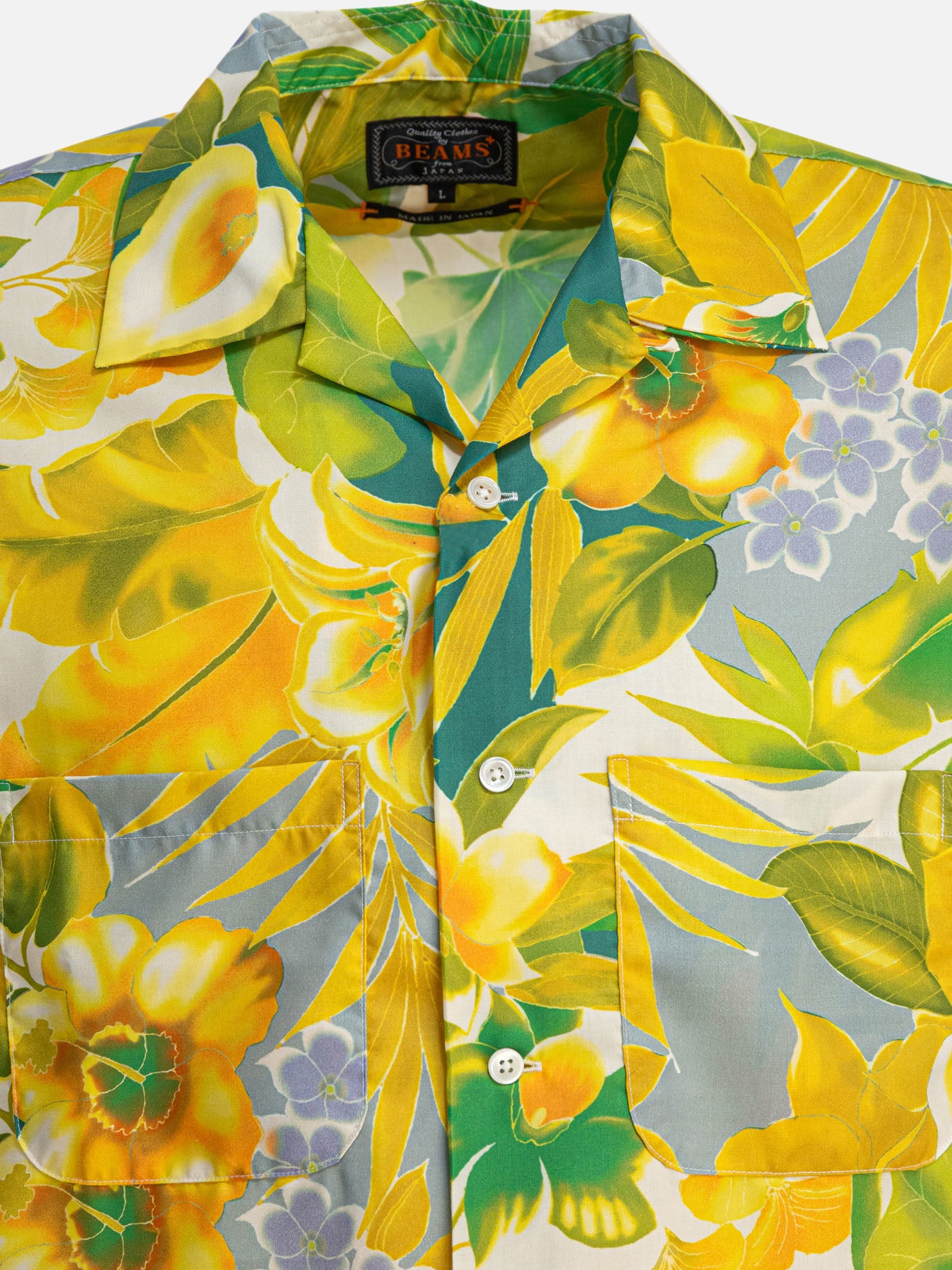 Camicie casual Floral  Giallo - Beams Plus Uomo | PDP | VIETTI Online Store | thumbnail_3
