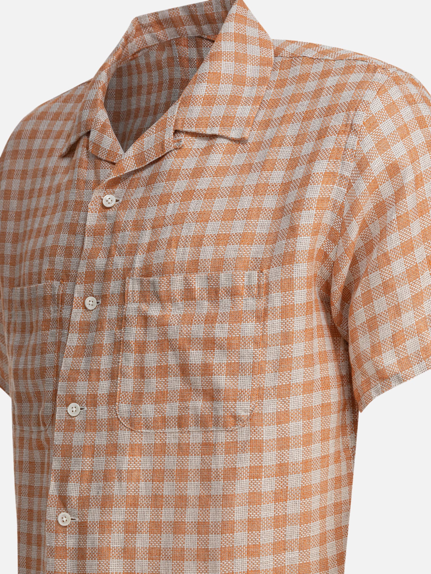 Camicie casual Gingham  Arancione - Beams Plus Uomo | PDP | VIETTI Online Store | Zoom-Modal_4
