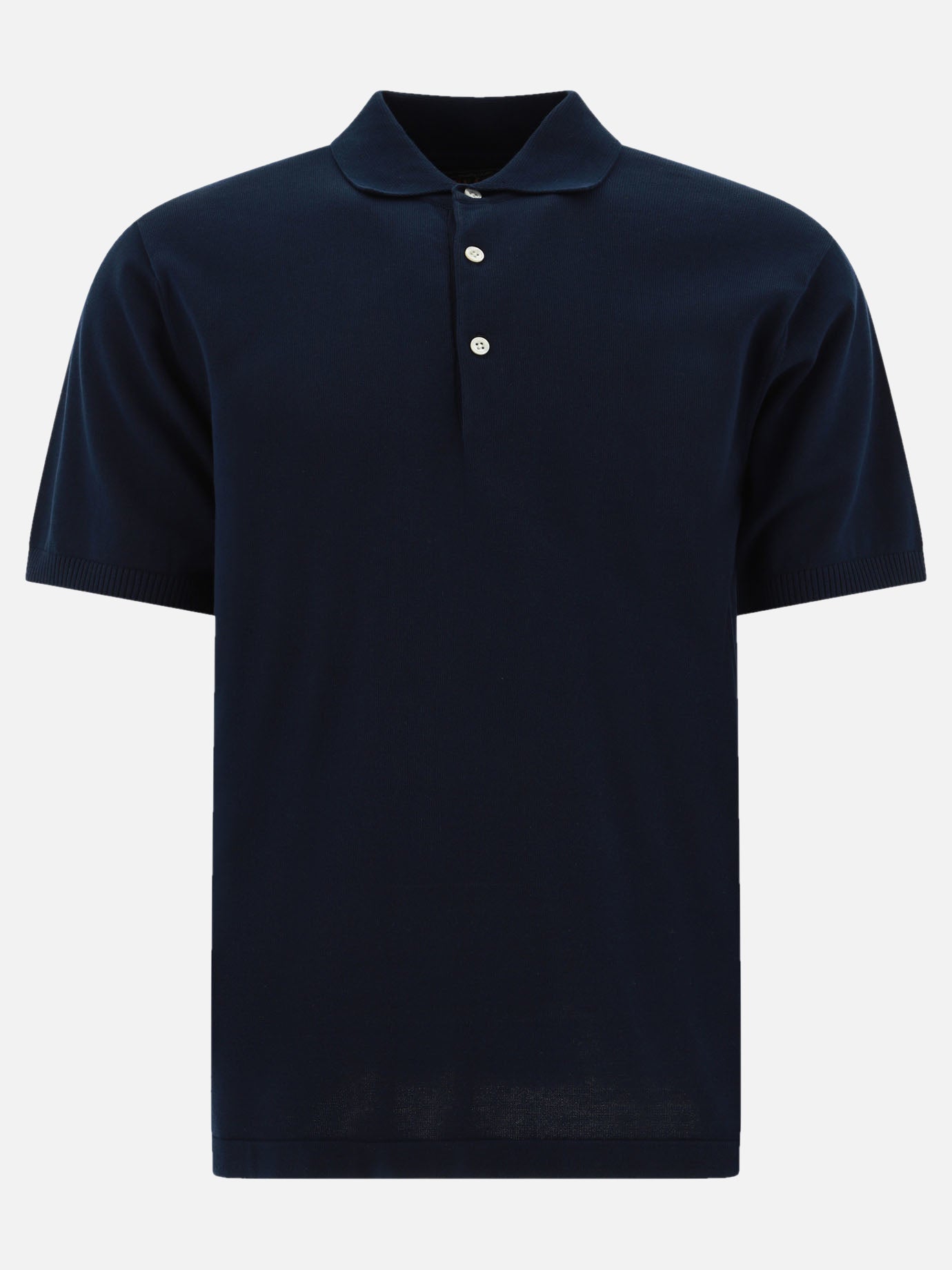 Polo con bottoni Solid colour  Blu - Beams Plus Uomo | PDP | VIETTI Online Store | thumbnail
