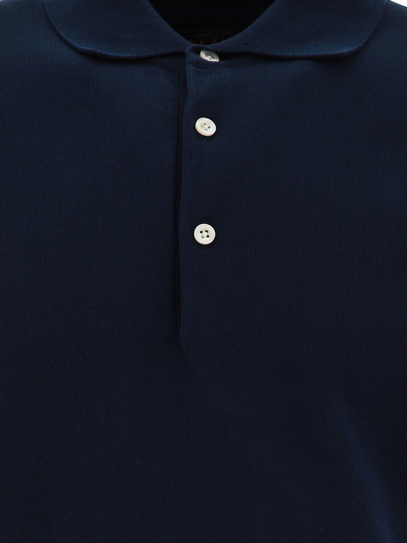 Polo con bottoni Solid colour  Blu - Beams Plus Uomo | PDP | VIETTI Online Store | thumbnail_3