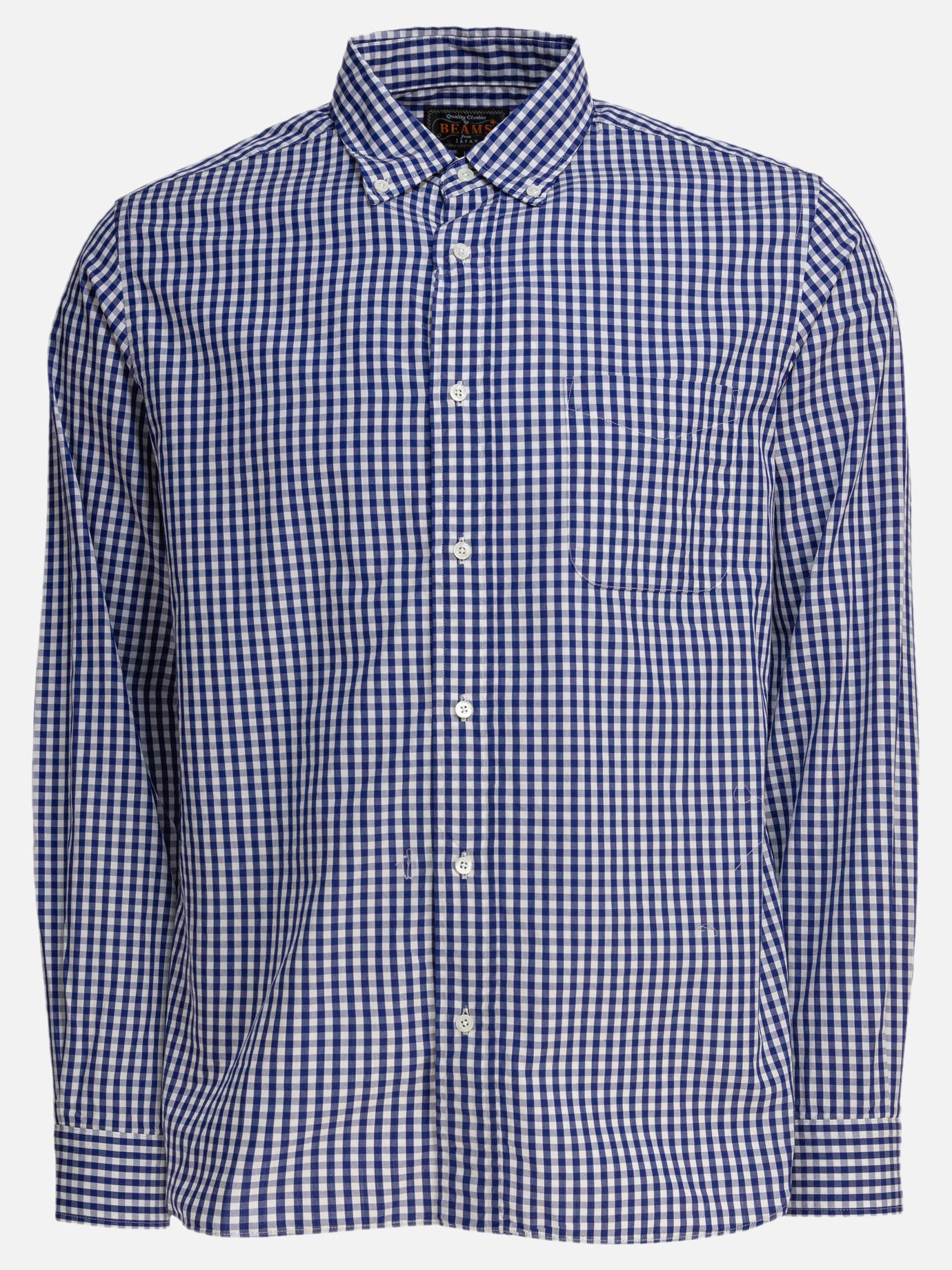 Camicie casual Gingham  Blu - Beams Plus Uomo | PDP | VIETTI Online Store | Zoom-Modal
