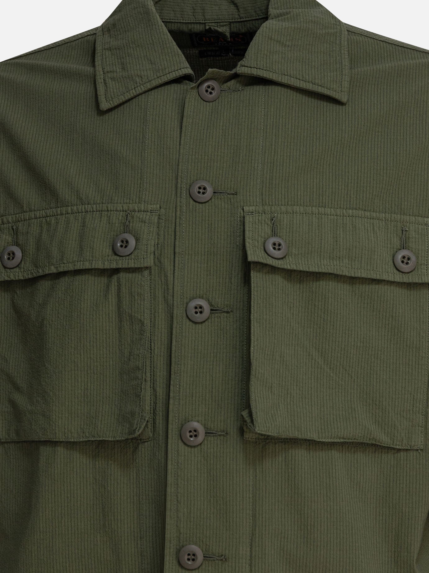Overshirt jackets Solid colour  Green - Beams Plus Men | PDP | VIETTI Online Store | thumbnail_3