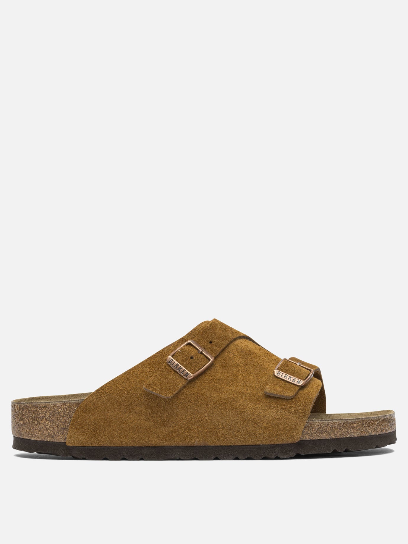 Slides 100% suede - 100% EVA  Marrone - Birkenstock Uomo | PDP | VIETTI Online Store | thumbnail