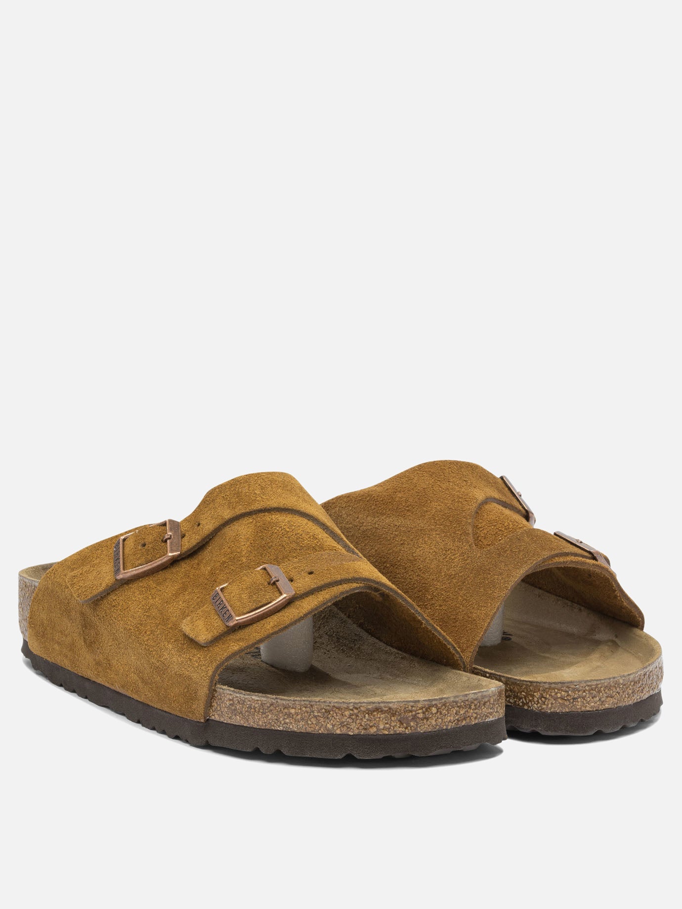 Slides 100% suede - 100% EVA  Marrone - Birkenstock Uomo | PDP | VIETTI Online Store | Zoom-Modal_2
